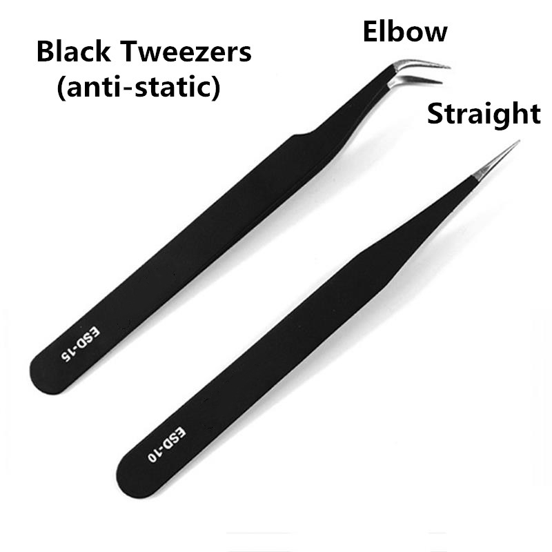 Best of Black Stainless Steel Tweezers Nail Art Acrylic Gel Rhinestones Paillette Nipper Picking Nail Art Equipment Manicure Tools Reviews & Tips