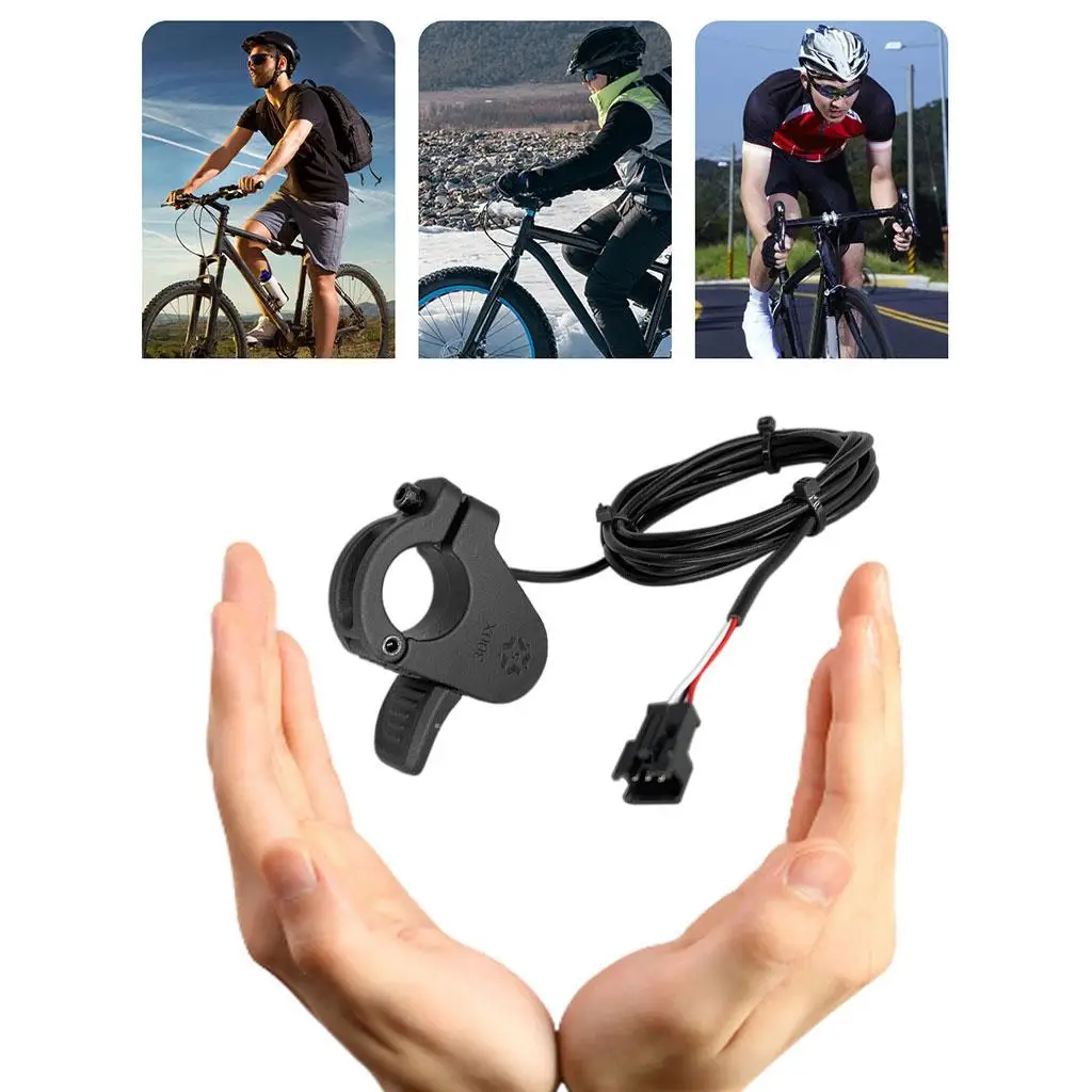 Electric Bicycle Accessorie Wuxing 300X Ebike Finger Thumb Throttle For Electric Bike 36V 48V 72V Waterproof Connector