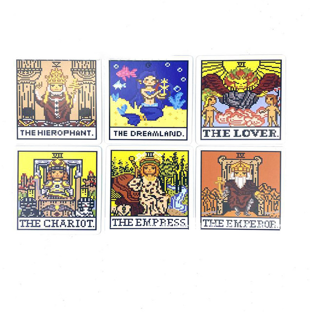 1Box 8 Bit Fantasy Tarot Deck Card Prophecy Divination Family Party Board  Fortune Telling Game Beginners Tarot Cards Board Game - AliExpress