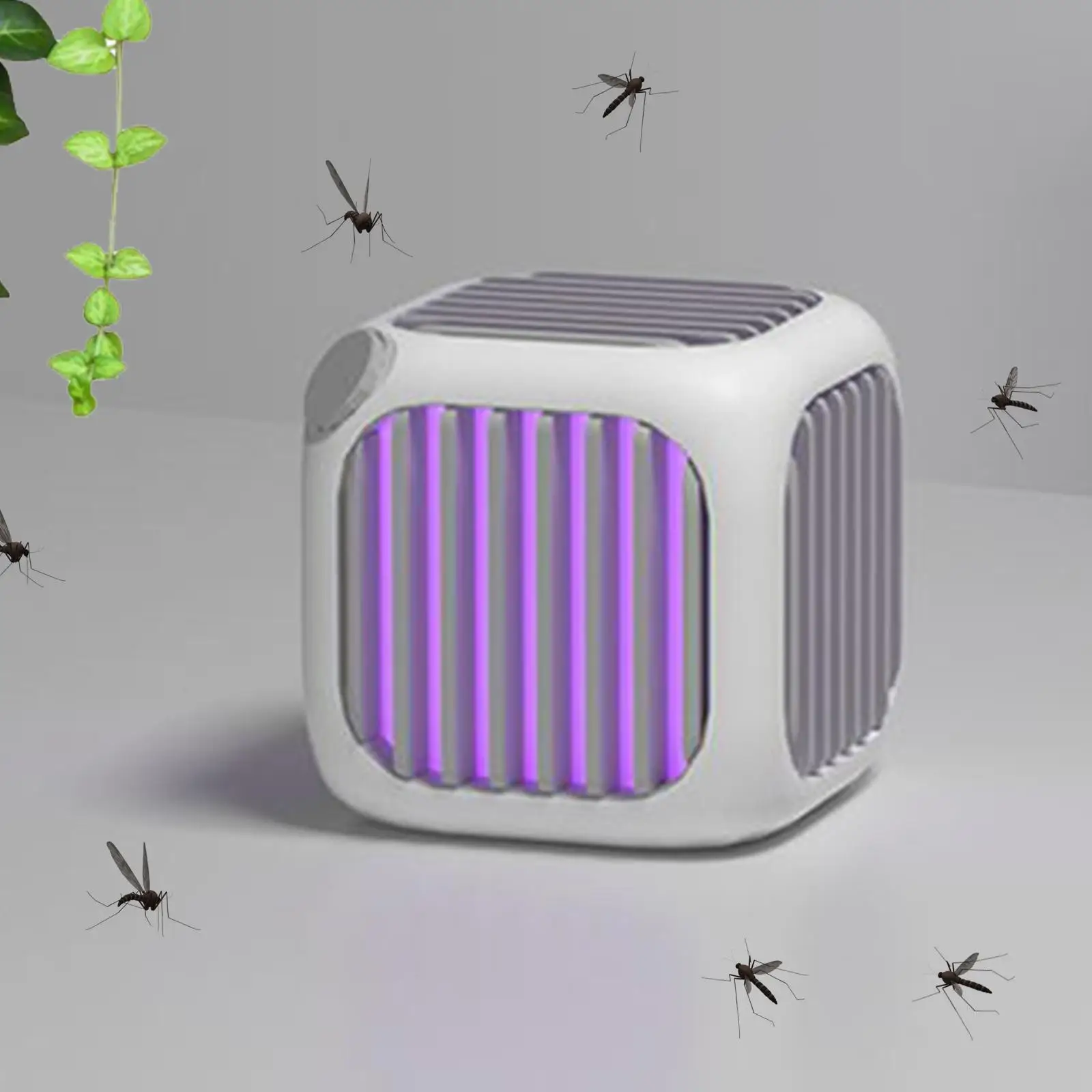 Fly Catcher Lamp Small USB Rechargeable Quiet Fly Electric Fly Catcher Lamp for Camping Home Garden Office Outdoor