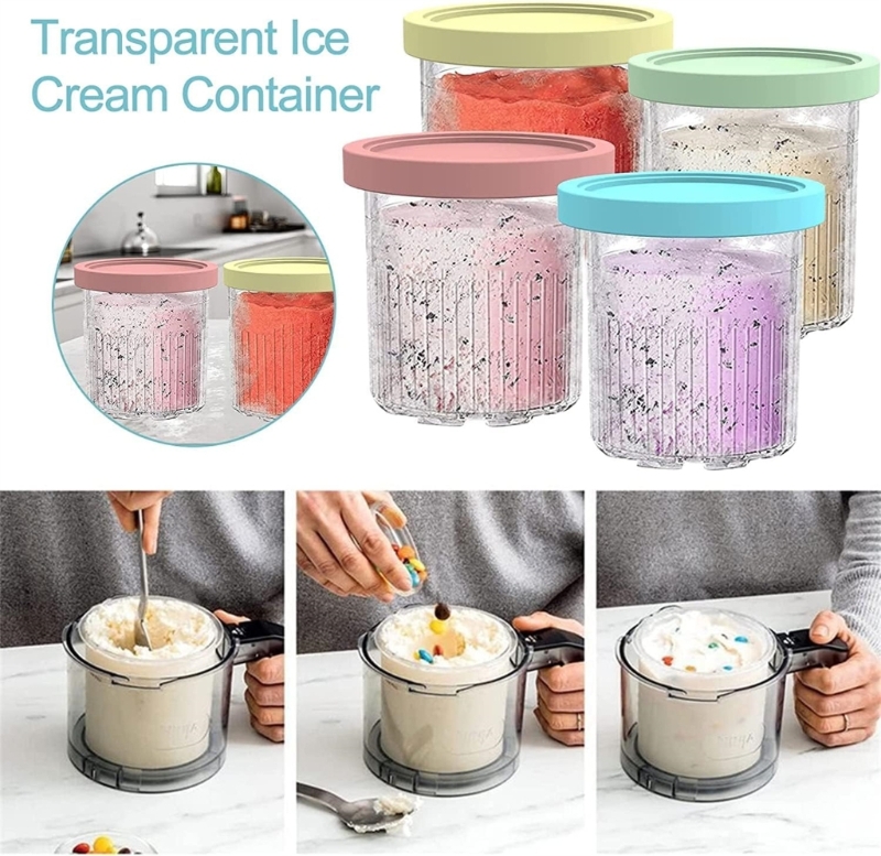 Description Picture 3 of itemIce Cream Pints Cups for NC500 NC501 Ninja- Creami Series Ice Cream Maker Drop shipping