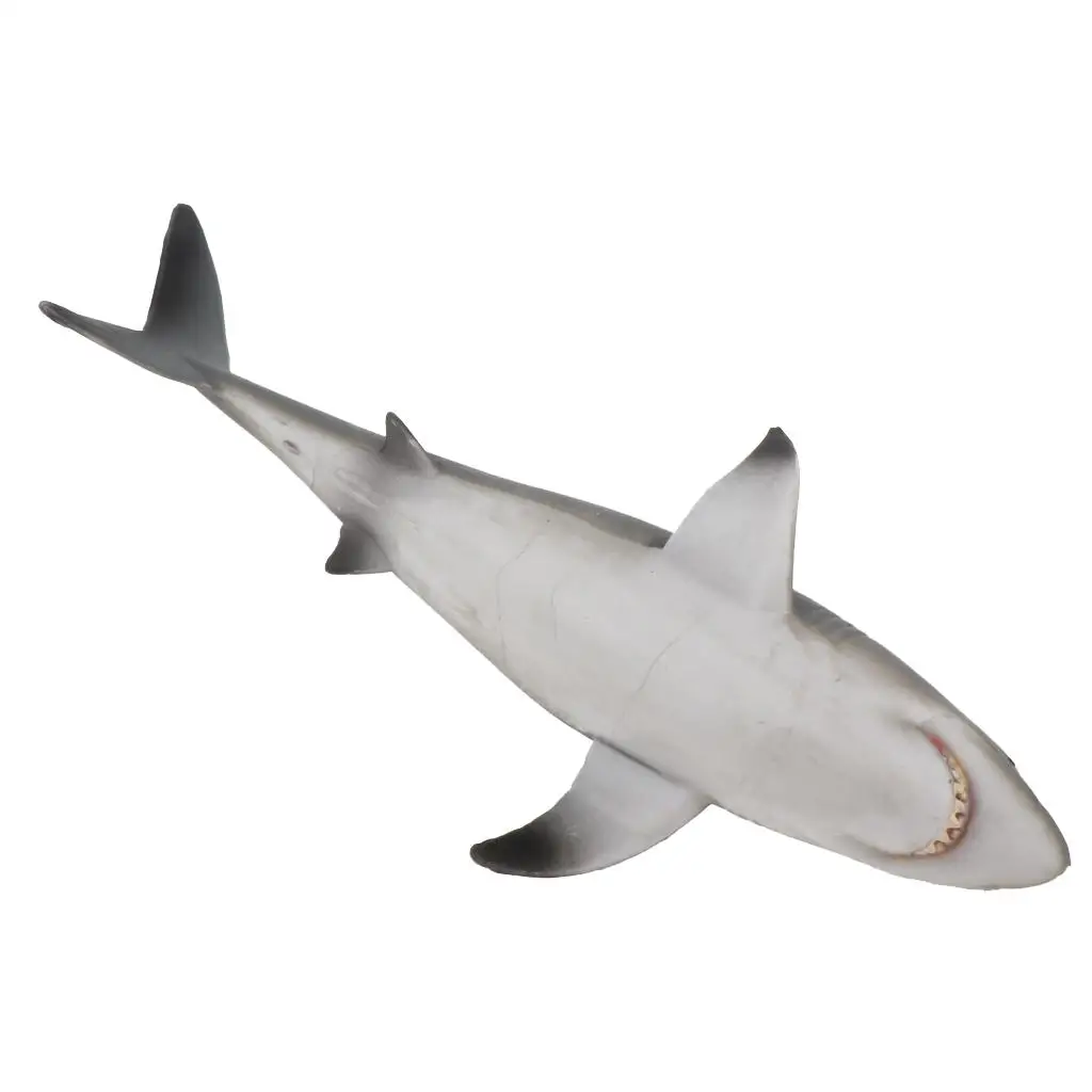 7.3 Inch Plastic Carcharias Shark Figurine Realistic Animal Figure Toys for Kids