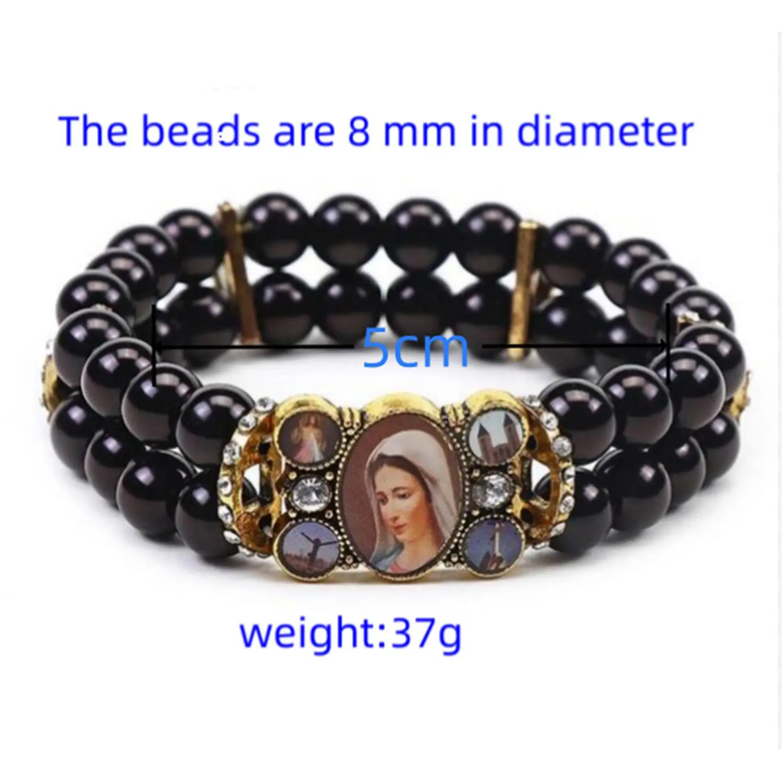 Fashion Beaded Bracelet Charms Hand Accessories Religious Bracelet for Women