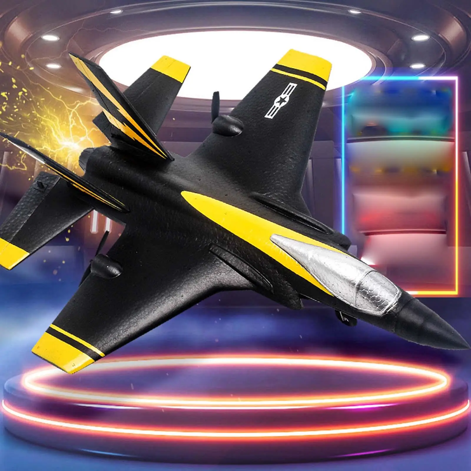 2.4G Remote Control Plane Toys F35 RC Fighter Glider, 2 Channels Flexibility Simple Operation