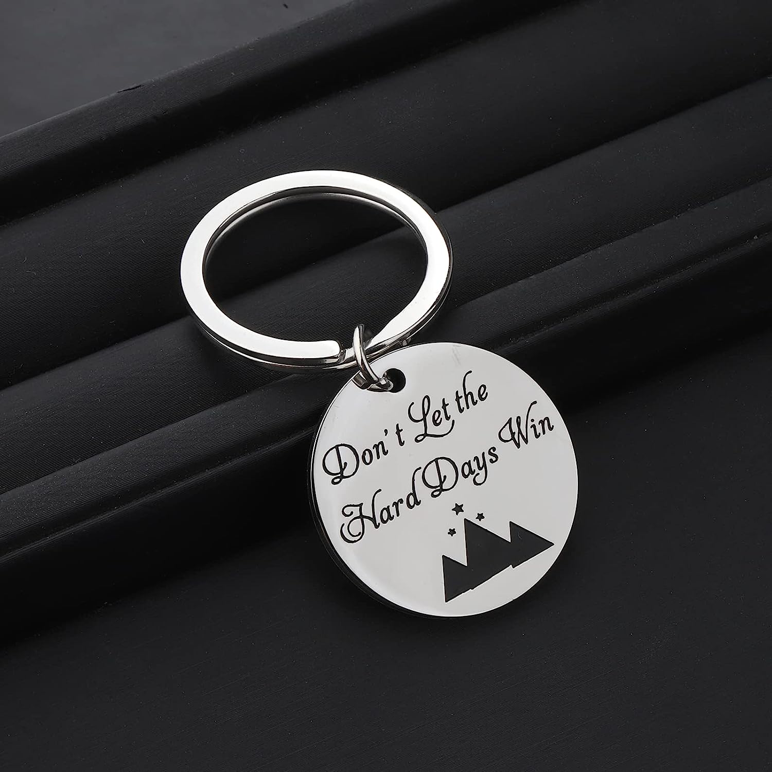 Inspiriertes Schlüssel ring geschenk lassen Sie die harten Tage nicht gewinnen acotar acomaf acowar Schlüssel bund sjm Fans Geschenk inspirierenden Schmuck – Detail 4