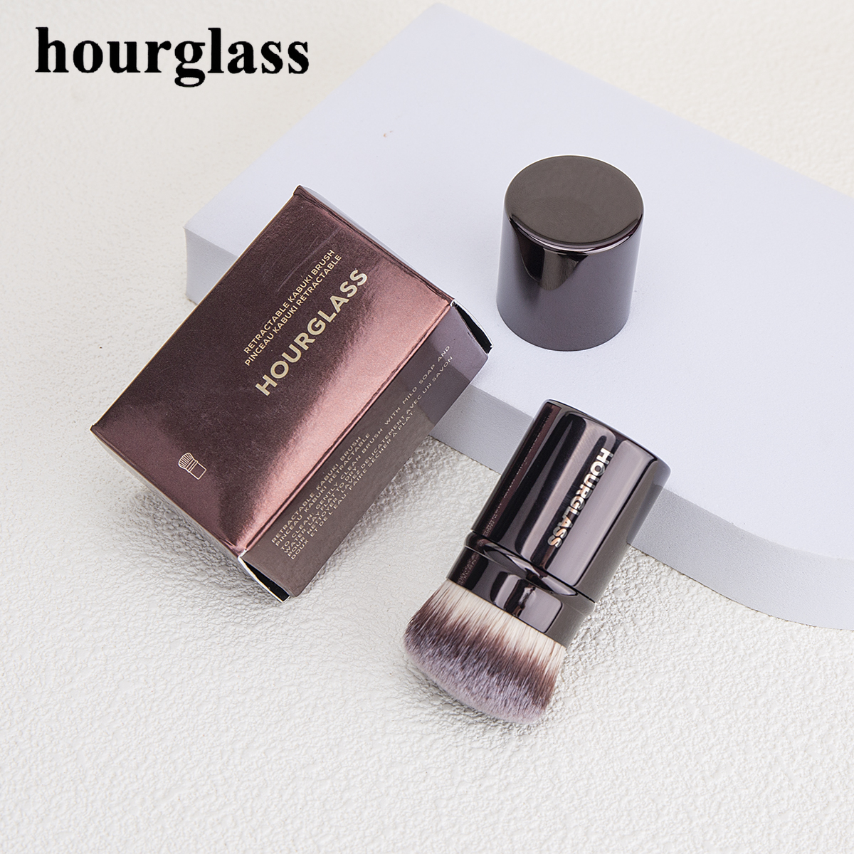 Best of Hourglass Makeup BrushesRetractable Kabuki Brush Face Contour Foundation Buffing Brush Travel Foundation Brush With Box Reviews & Tips