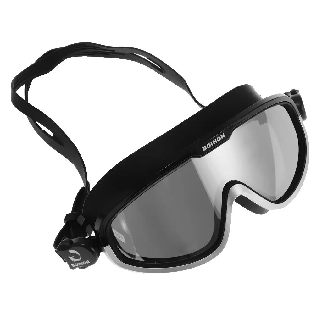 Swimming Goggles Adjustable Large  Anti-Fog Waterproof Underwater
