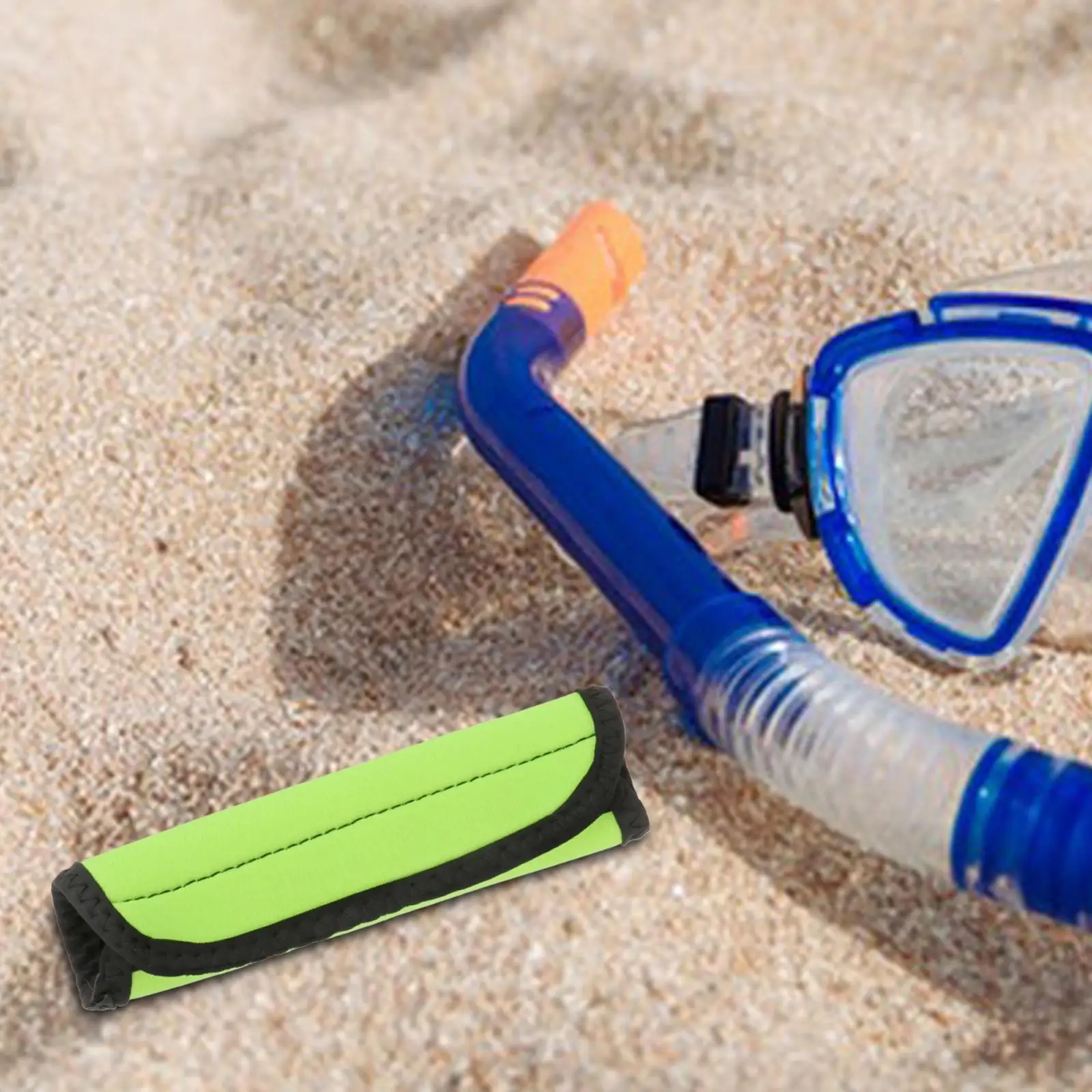 Protective Snorkel Sleeve Snorkeling Hook and Loop Closure Neoprene Rubber Case Snorkel Buoyancy Sleeve for Water Sports Swim