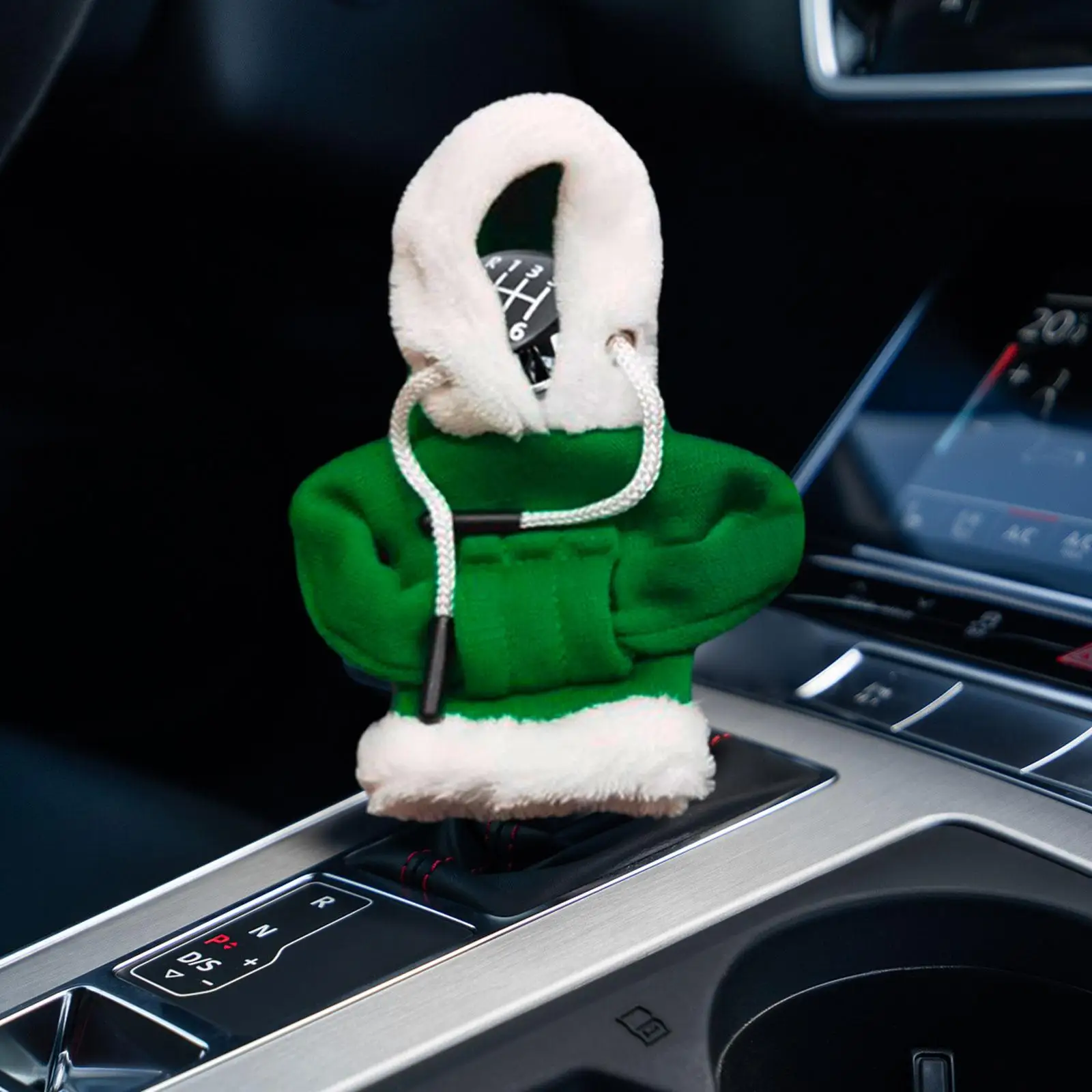 Christmas Gear Shifter Lever Knob Cover Universal Decoration Holiday Hoodie Sweatshirt Shifter Protector Winter Warm Knob Hoodie