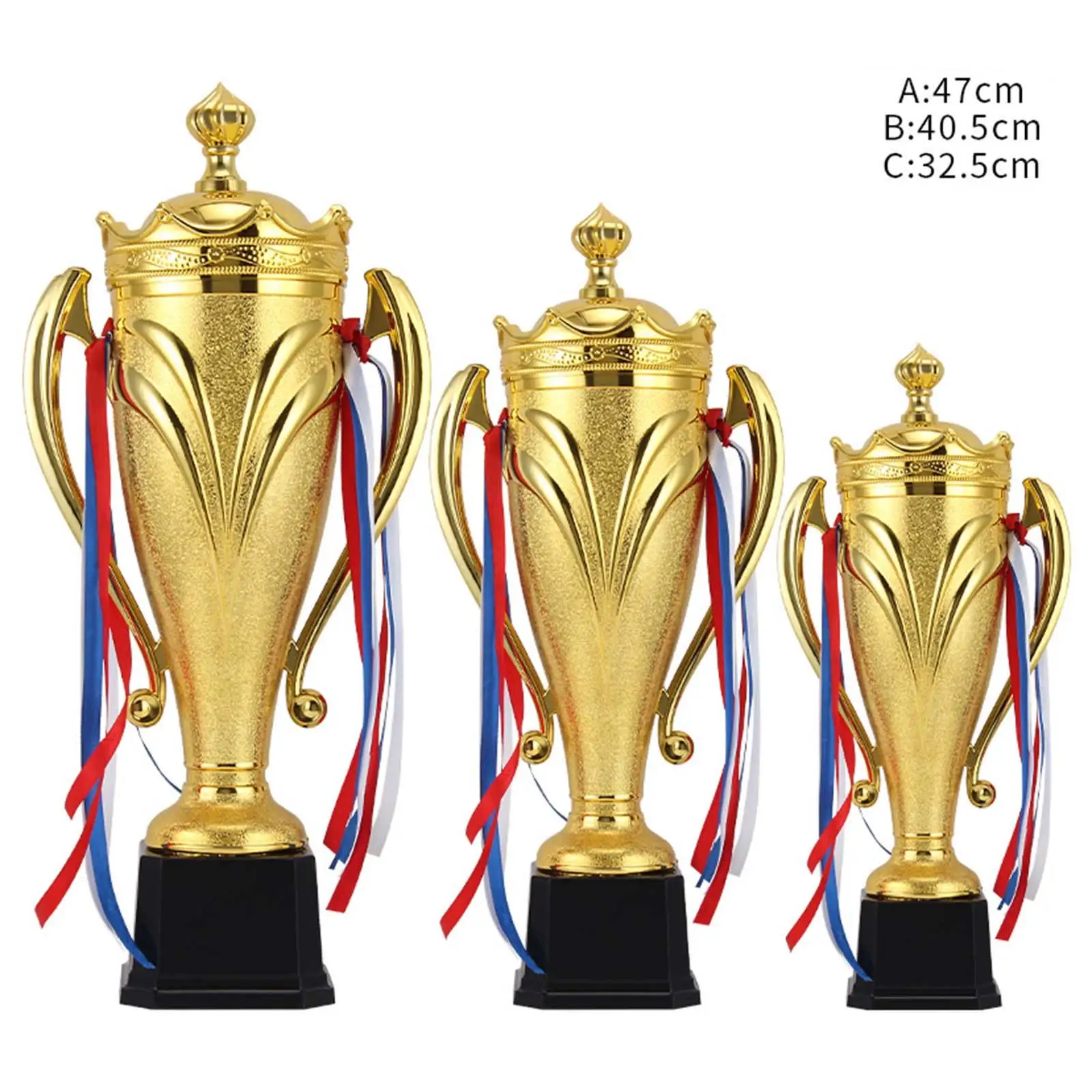 PP Material Winner Award Trophies Cup Gold Color Smooth Surface Multifunctional Party Favors Props Rewards Prizes for Ceremony