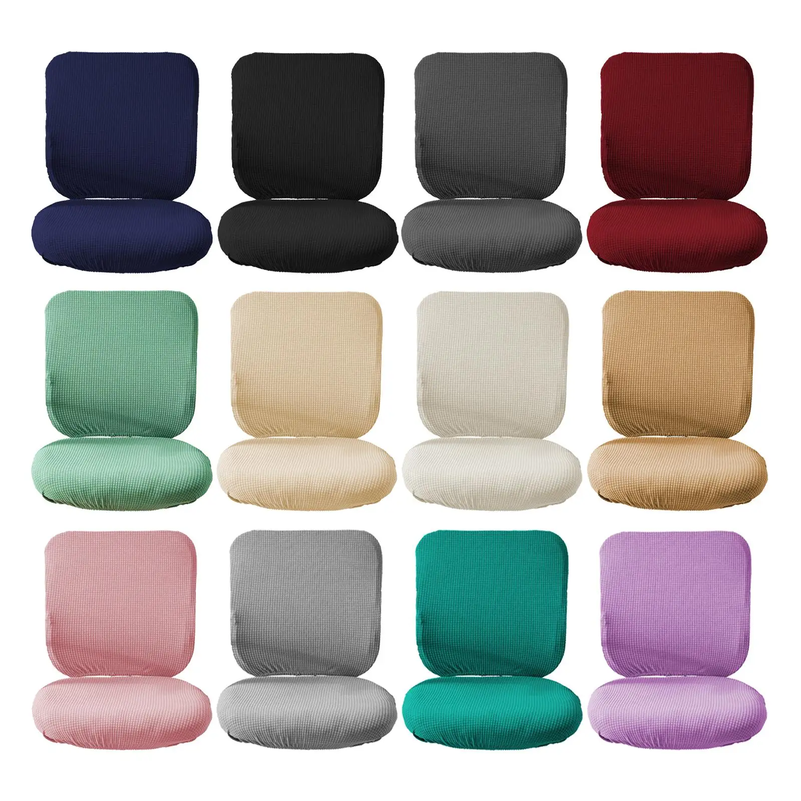 Polyester Office Chair Cover Slipcover Machine Washable Protector Rotating Chair Seat Cover for Swivel Chair Computer Chair