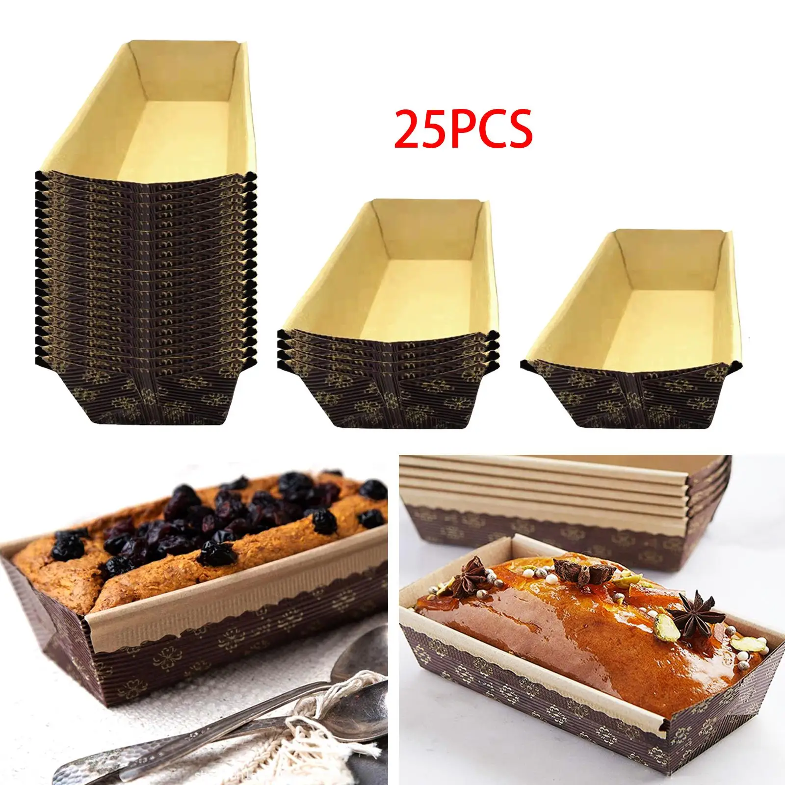 25 Pieces Baking Cups Decoration Baking Tools Muffin Paper Cases for Party