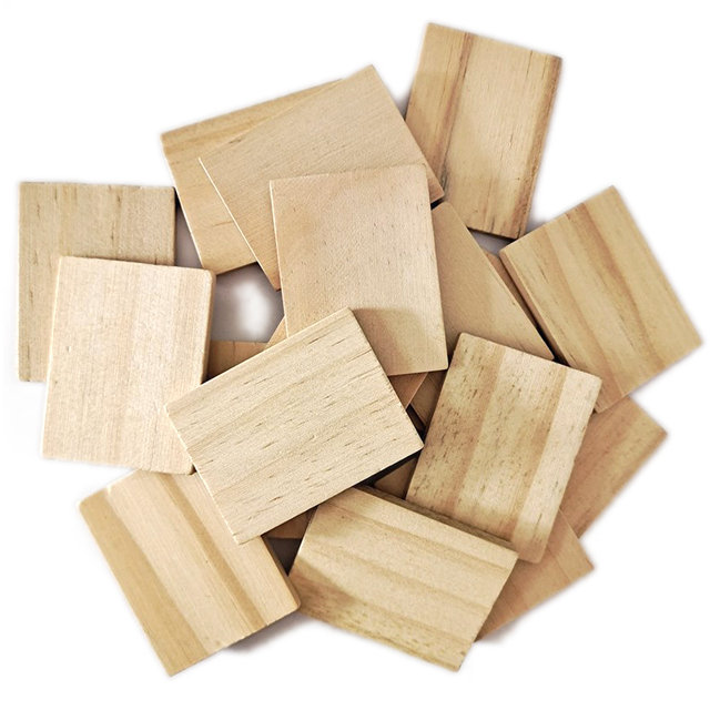 100pcs 3.5x4.5cm Unfinished Natural Wood Rectangle Blank Pieces Wooden Tags  Slices For Arts & Crafts, Painting Diy Decorations - Wood Diy Crafts -  AliExpress