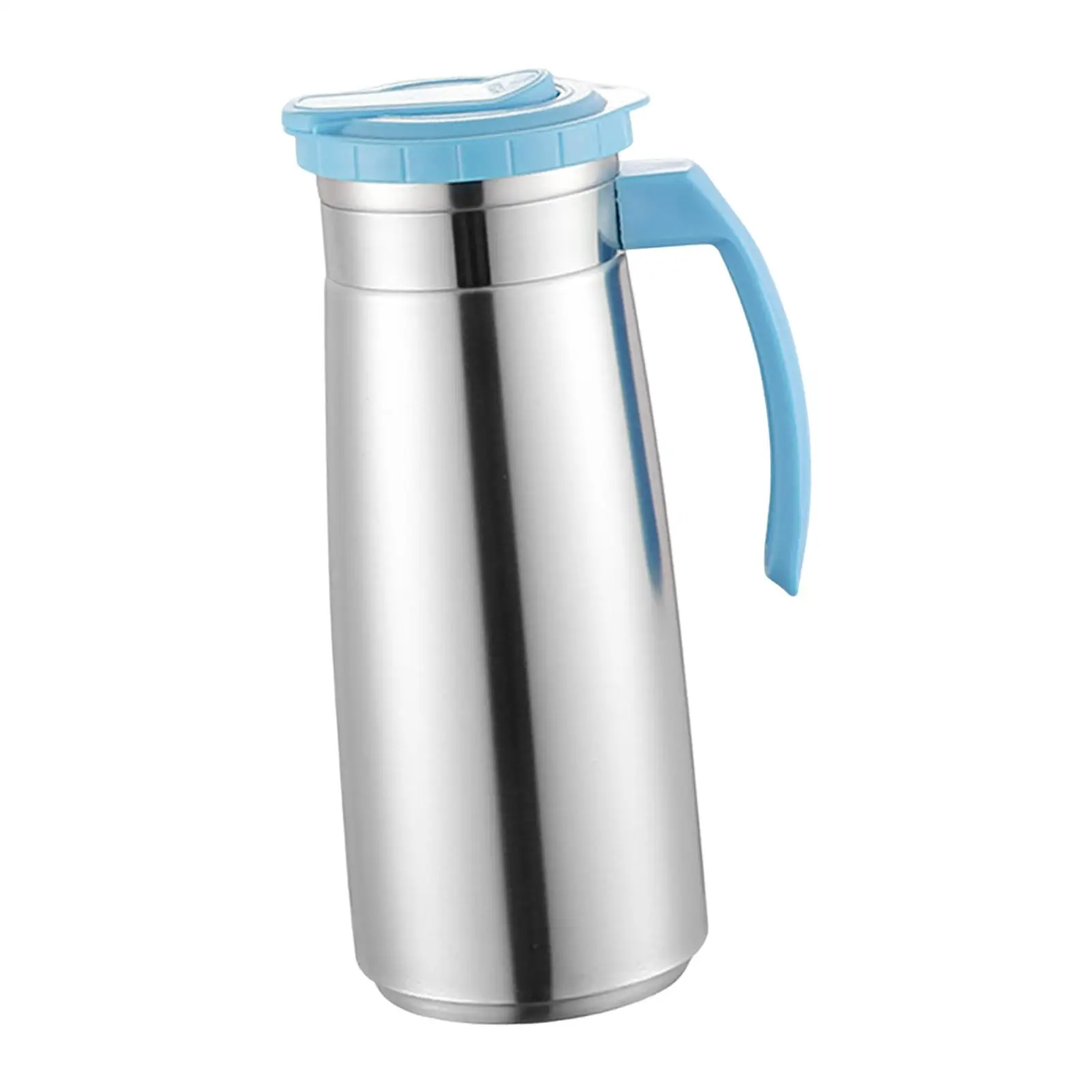 Stainless Steel Jug Cold Kettle Drinks Water Jug Beverage Jar Water Pitcher for Barbecue Kitchen Fridge Party Household