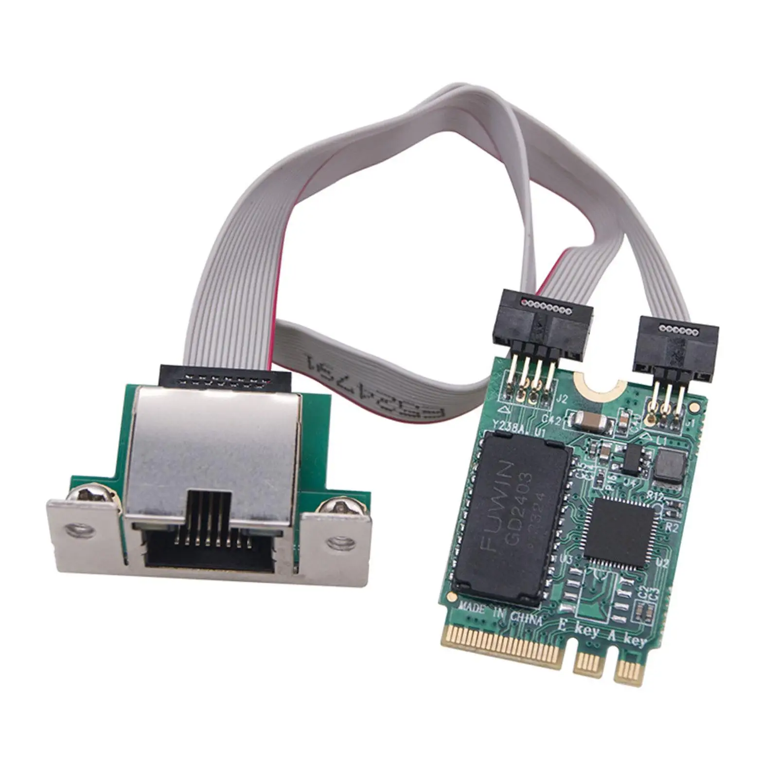 Network Card 10/100/1000/2500Mbps with 1 Port LAN Controller Card Easily Installation Server Ethernet Card