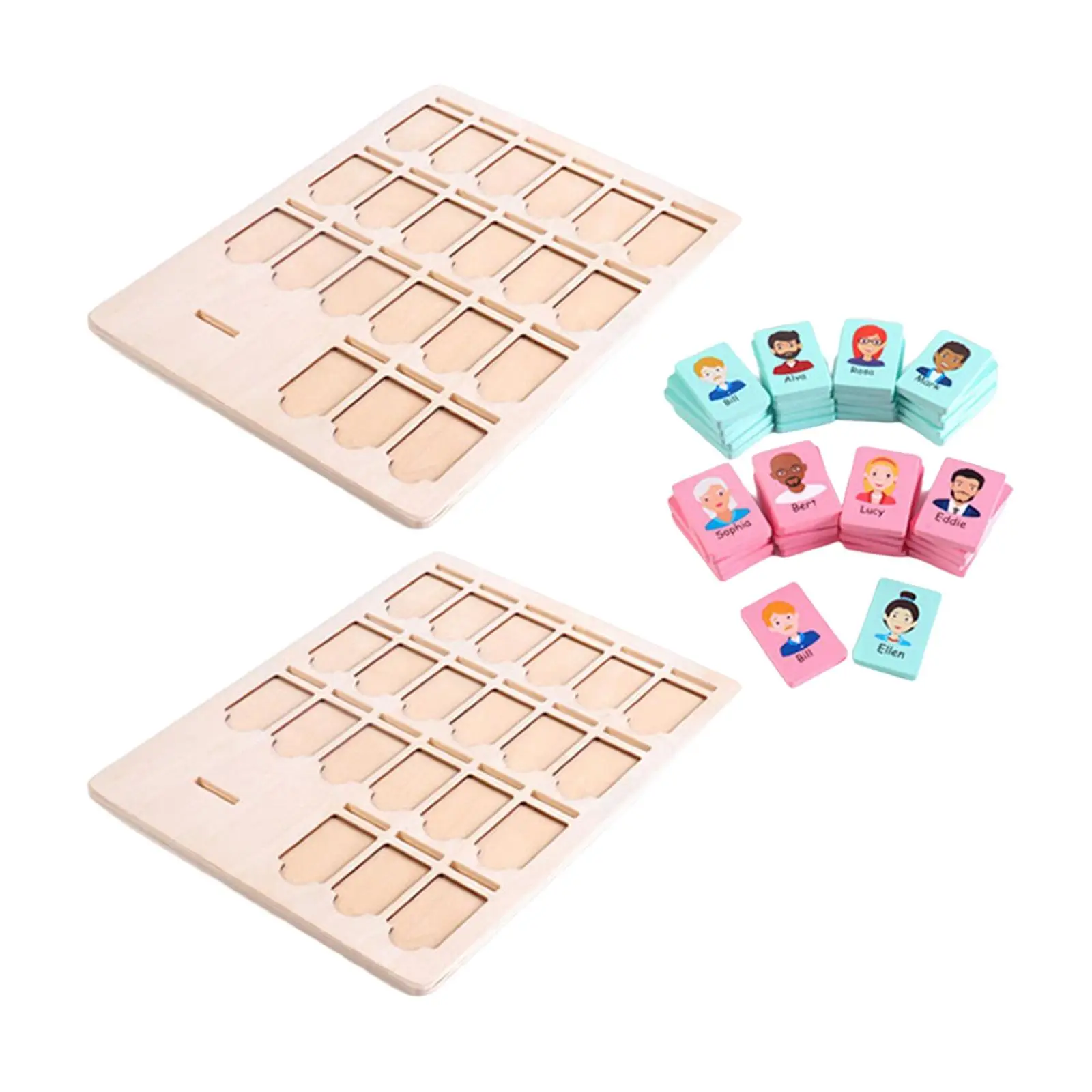 Family Guessing Game Who Classic Board toys Memory Games Learning Activities Puzzle toys Game Leisure Time Training