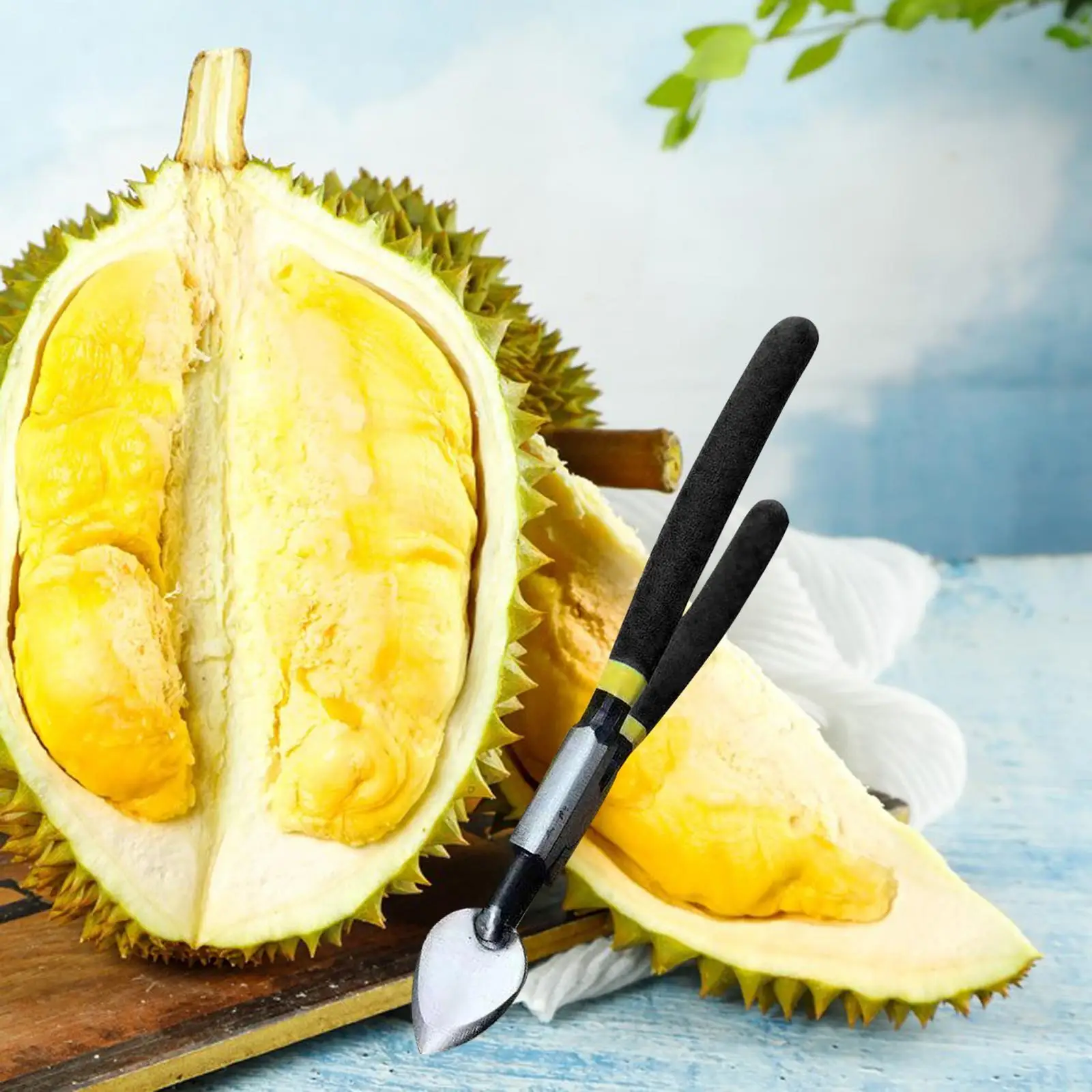 Durable Durian Opener Rustproof Peeling Smooth Manual Durian Shelling Machine for Kitchen Restaurant Cooking Household Utensils
