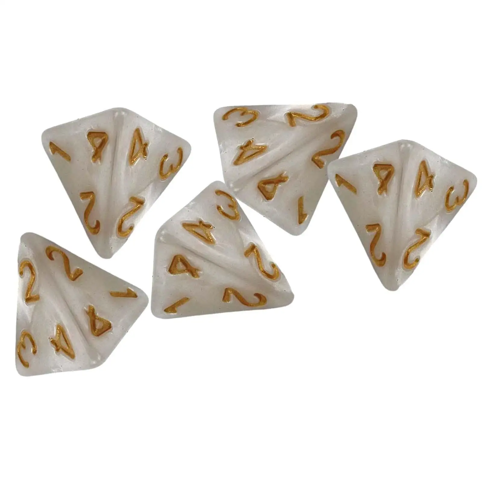 5Pcs Dice Set Math Teaching Toys Polyhedral Dices for Bar  Game