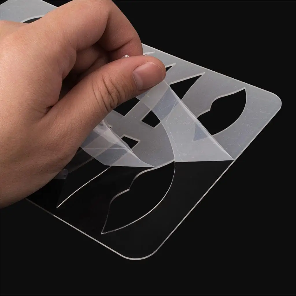 Eyebrow Grooming Stencil Card Ruler Acrylic for Makeup Beauty Accessories