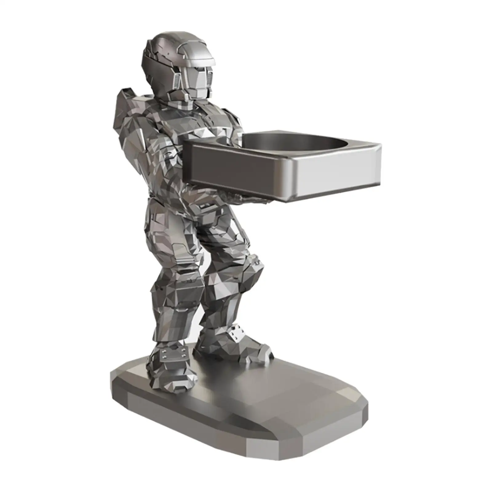 Robot Statue Watch Stand Holder Watch Storage Tray for Bedroom Side Table Modern
