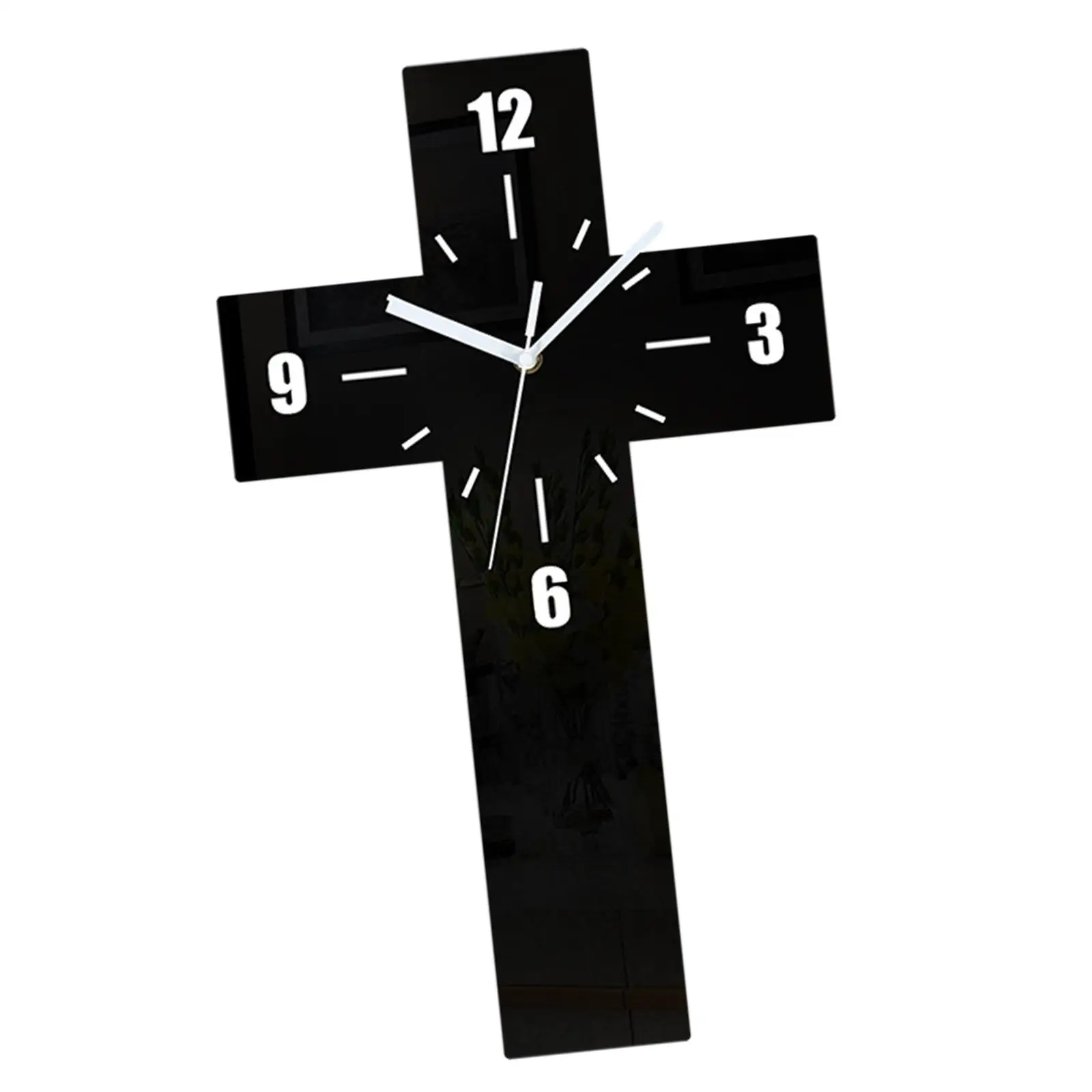 Modern Wall Clock Accessories Analog Non Ticking Decor Wall Hanging Clock for Kitchen Classroom Office Living Room Bathroom