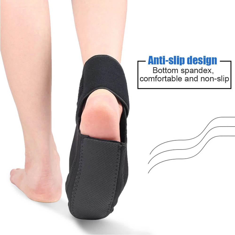 Kompressions-Plantarfasziitis-Nachtschienen-Socke, orthopädische Fußstütze mit Dorsalstropfen, weiche Dehnungs-Stiefelschienen für Füße – Detail 6