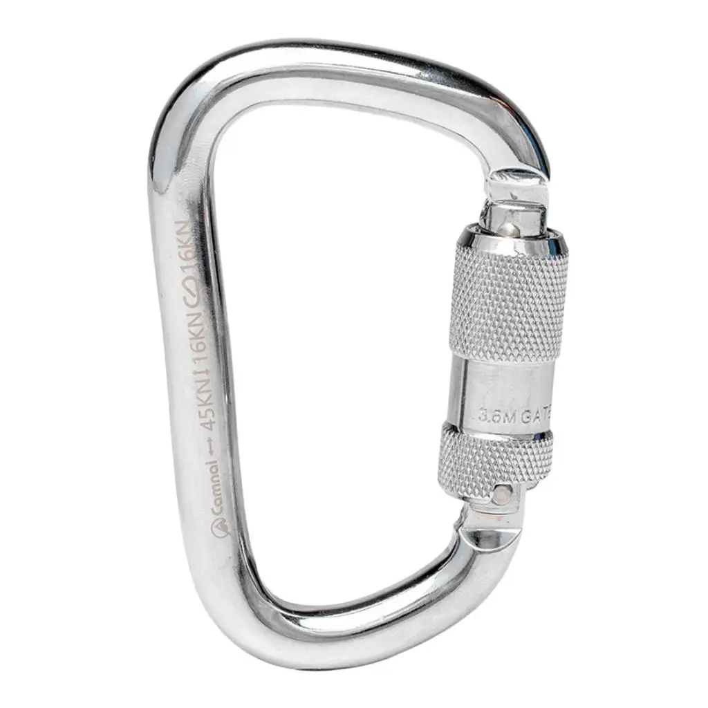 45KN CE Steel Climbing Carabiner Carabiner Buckle Hook Clips