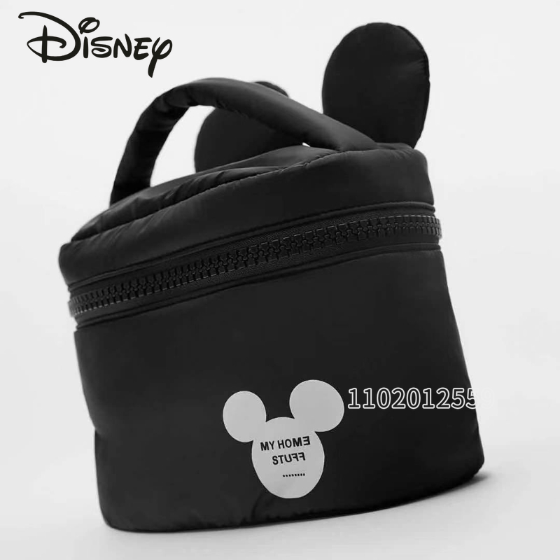 Disney-mickey saco cosmético bolsa maquiagem portátil, alta