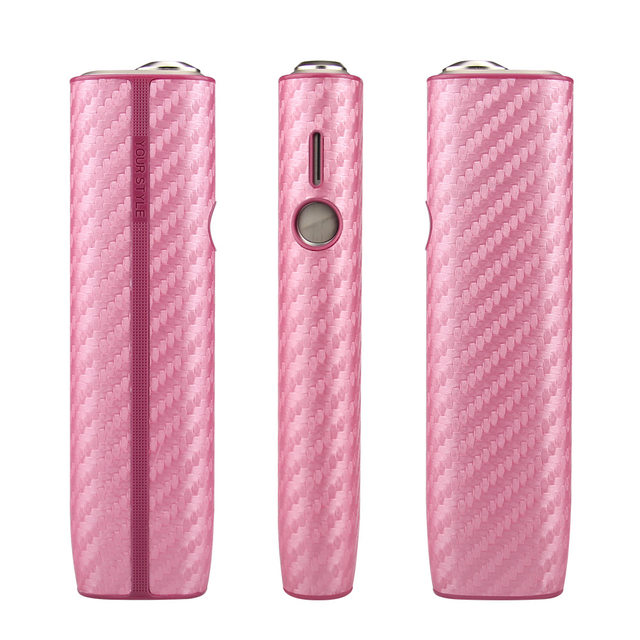 For IQOS ILUMA ONE Stylish Electroplate PC Protective Case E-cigarette  Drop-proof Cover - Rose Pink - Snatcher