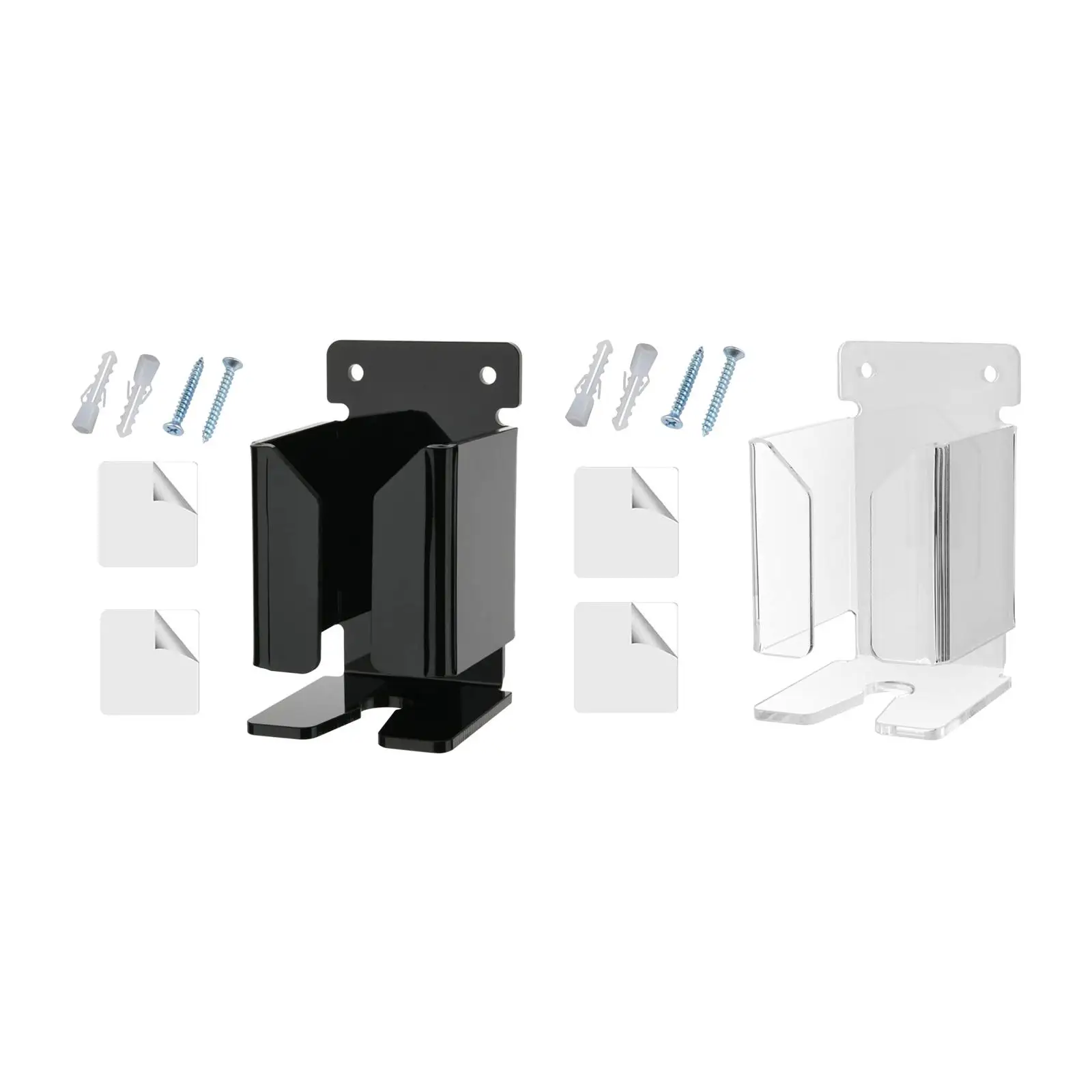 Wall Mount Electric Shaver Holder Multifunctional Two Installation Acrylic Shaver Holder for Bathroom Shower Electric Shaver
