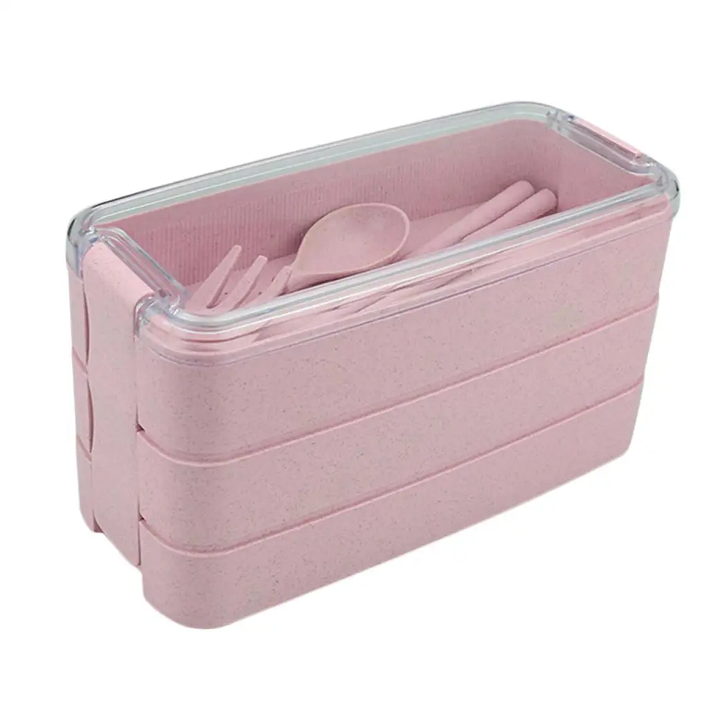 Three Layers Lunch Storage Box Rice Sushi Catering Bento Box Container
