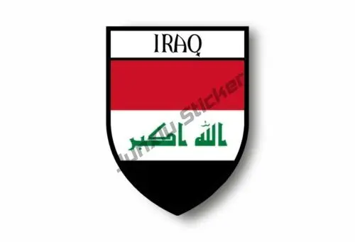 aufkleber sticker decal emblem flagge fahne landkarte karte irak iraq