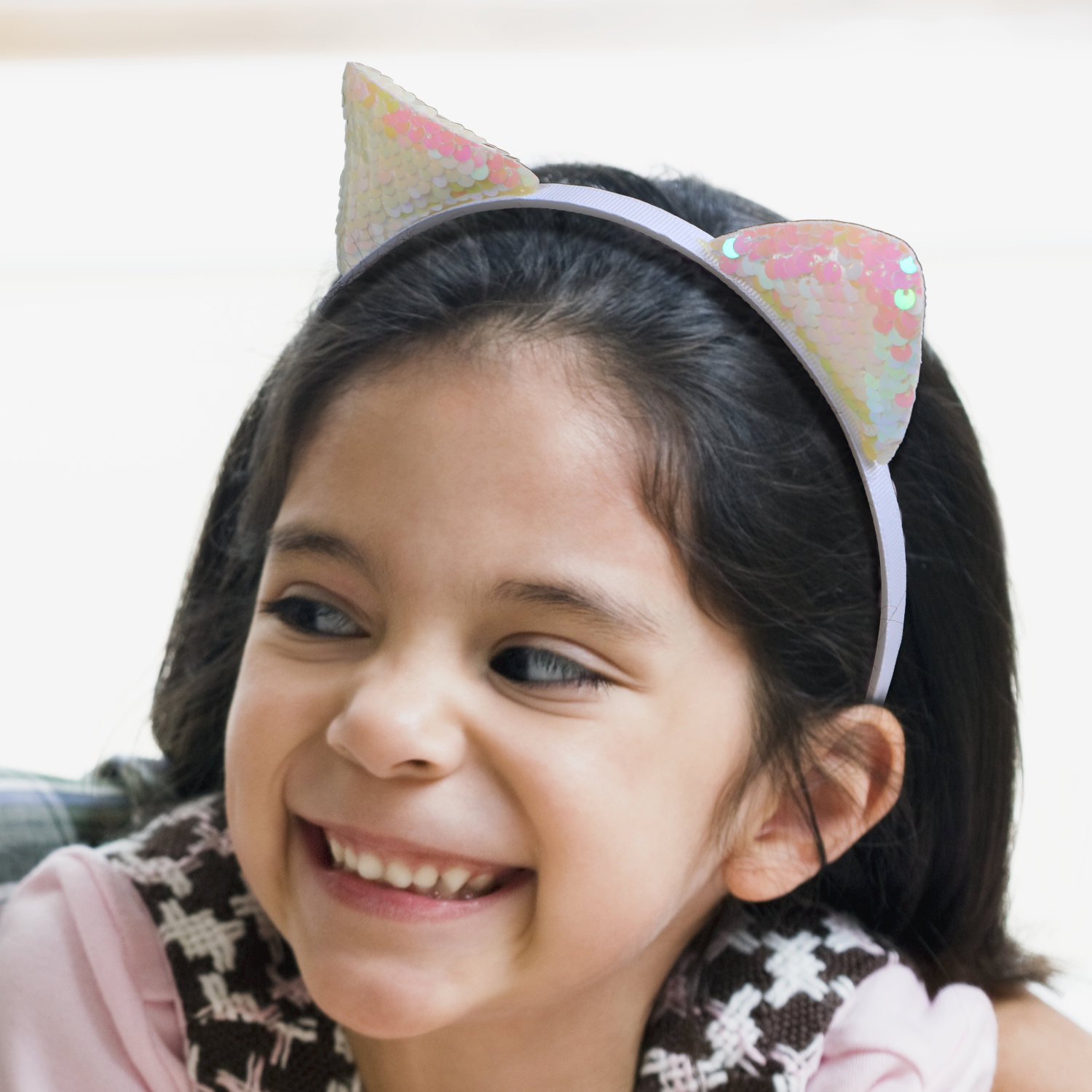 1/10PCS Pailletten Katze Ohr Stirnbänder Mädchen Party Haarbänder Nette Glitter Katze Ohr Haarband Kitty Stirnbänder Kinder Party haar Zubehör – Detail 7