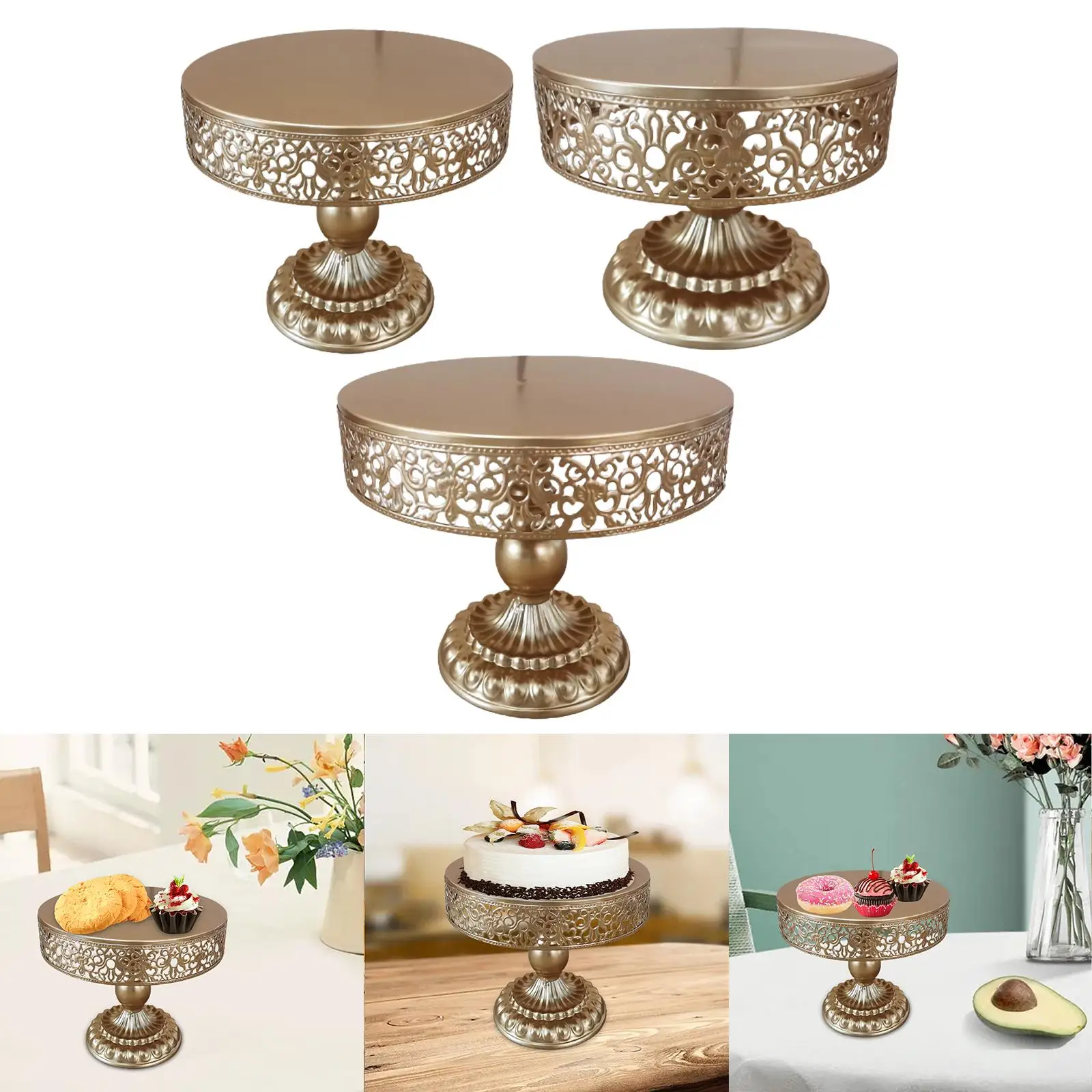 Cake Stand, Pastry Trays Holder Dessert Display Plate for Ornament Birthday Afternoon Tea