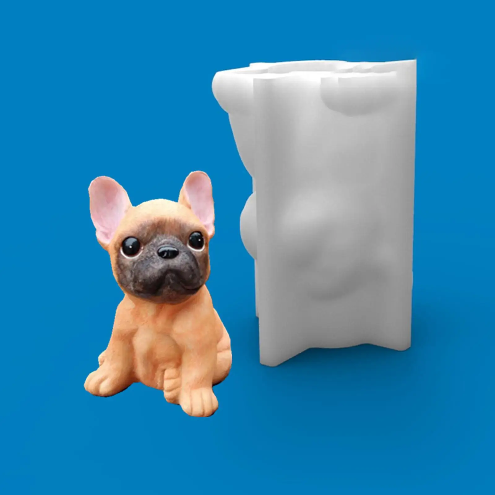 3D Dog Silicone Model Puppy Soap Model Fondant Wedding Cake Chocolate Kitchen Baking Epoxy Casting Dog Models DIY Crafts