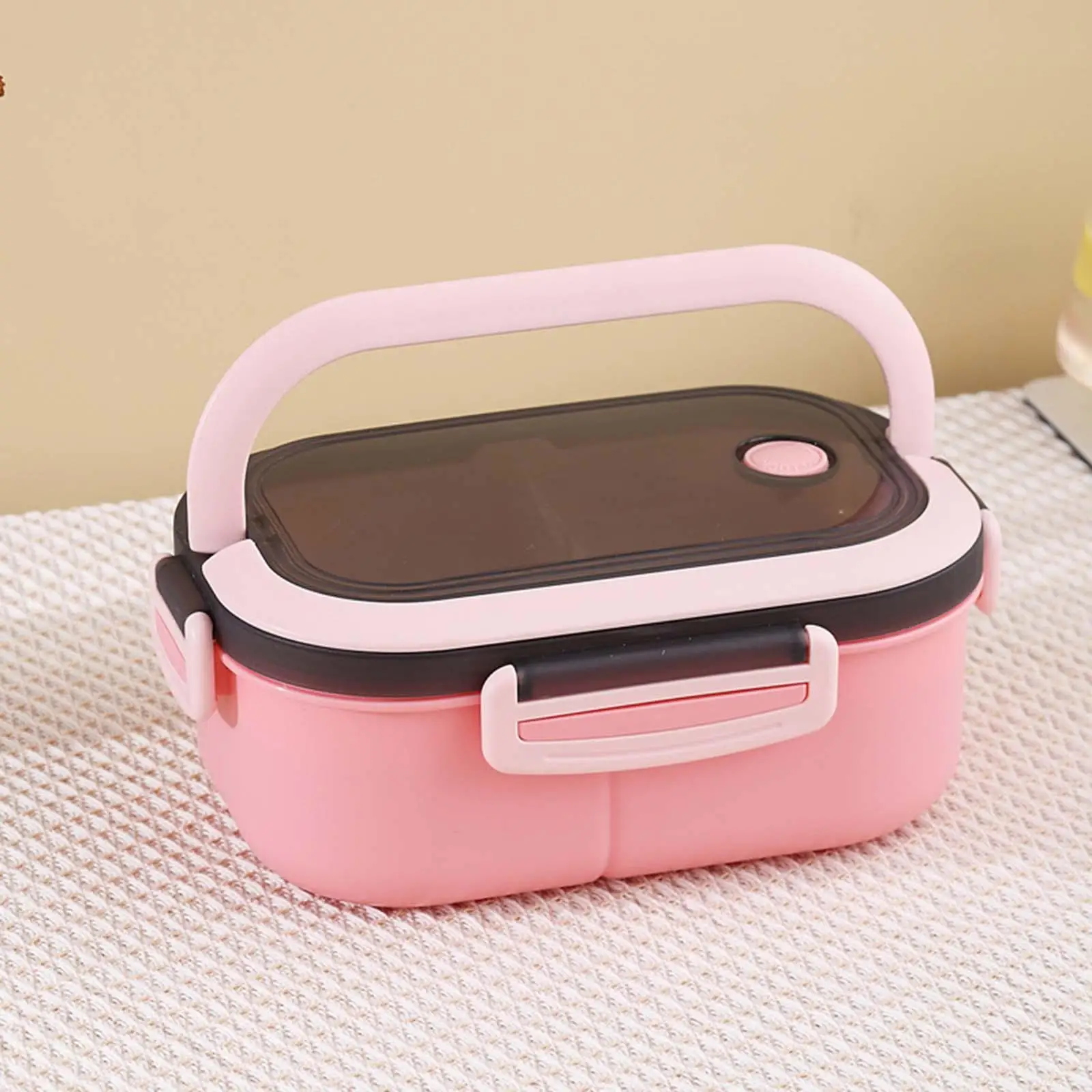 Airtight Lunchbox Hot or Cold Food Storage 3 Divided Compartments with Handle 800ml Bento Box for Boys Teen Girls Office School