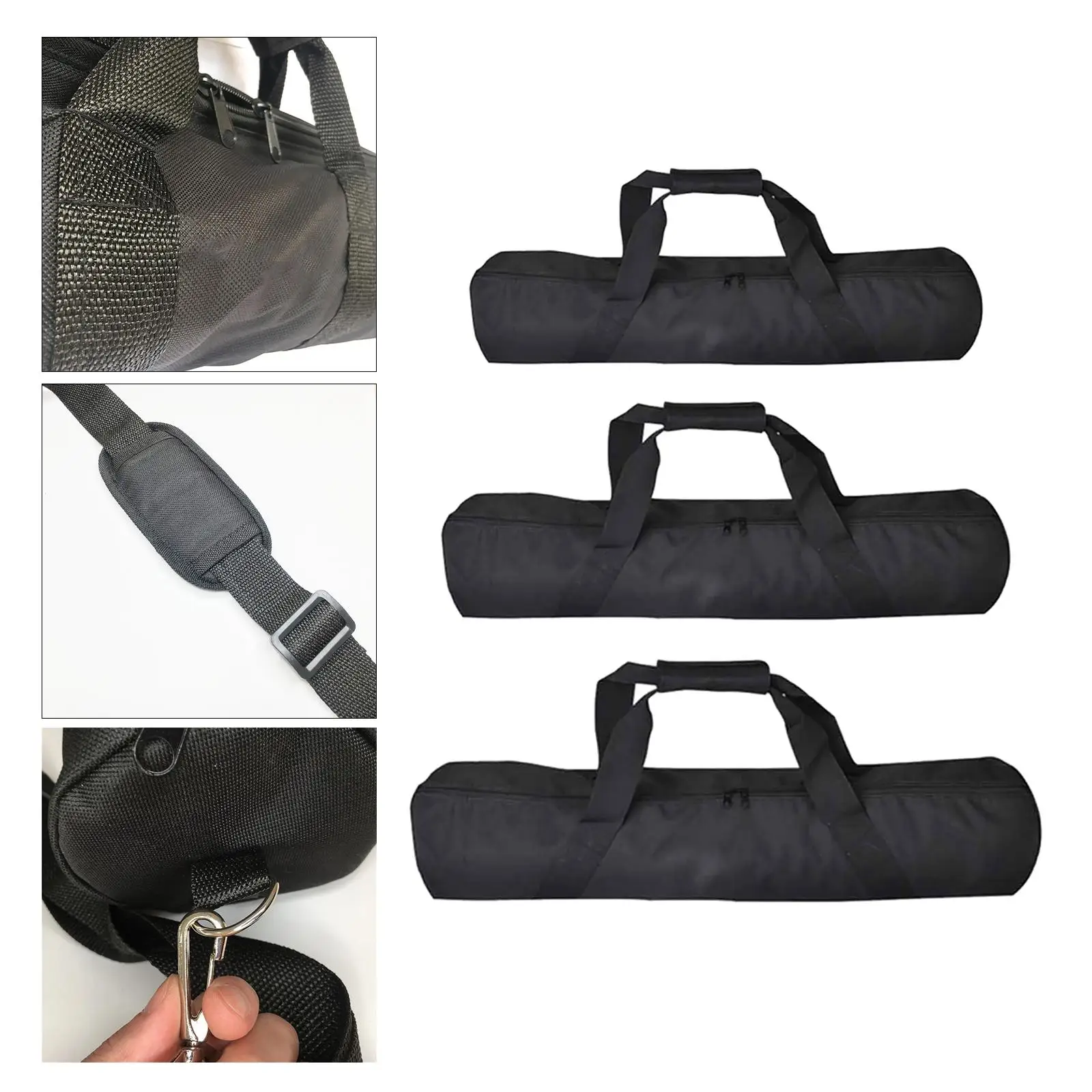 Portable Fishing Rod Reel Bag with Strap Fishing Tackle Bag Traveling Fishing Gears Case