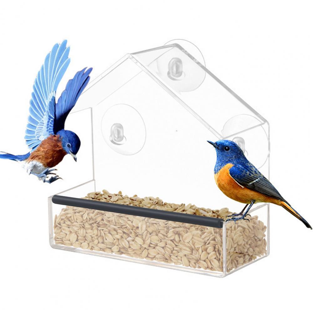 Title 10, 1 Pcs Bird Feeder Acrylic Transparent Window Bi...