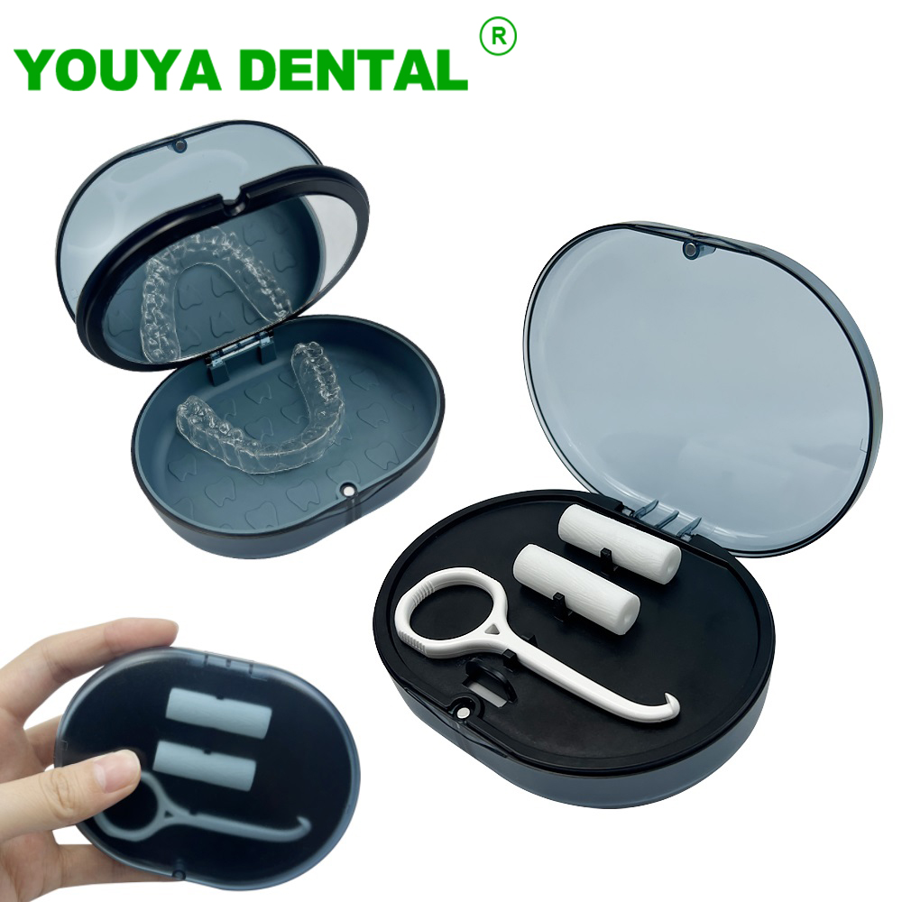 Best of 2 Layers Retainer Case Orthodontic Storage Box With Mirror Invisible Removable Braces Remover Aligner Chewies Silicone Stick Reviews & Tips