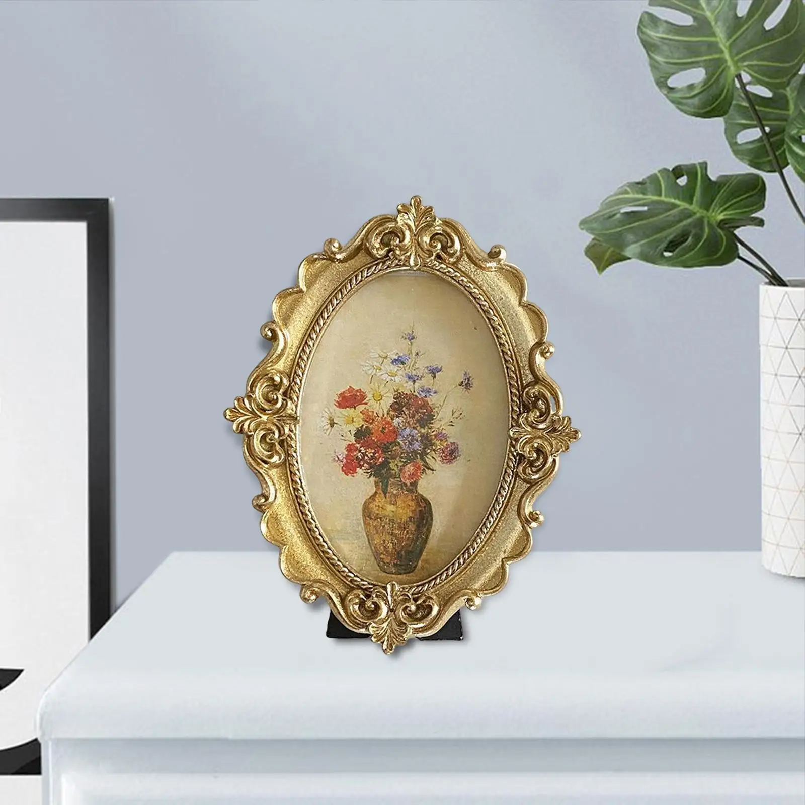 Photo Frame Picture Display Holder Resin Picture Frame for Living Room Decoration