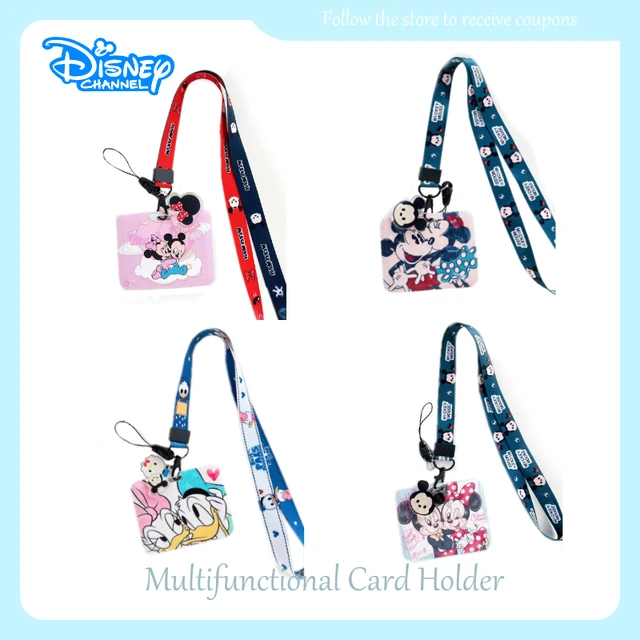 Anime Stitch Mickey Mouse Card Cover Disney Series Kawaii Student Campus  Card Case Minni Hanging Bag Card Holder Lanyard ID Card - AliExpress