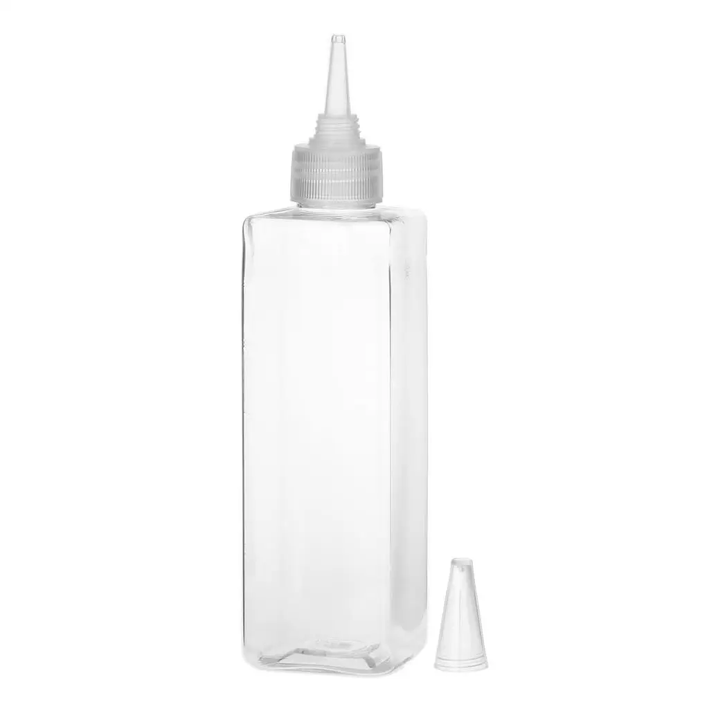 250ml Empty Square Bottle Pigment Ink Paint Storage Bottle Container - Clear