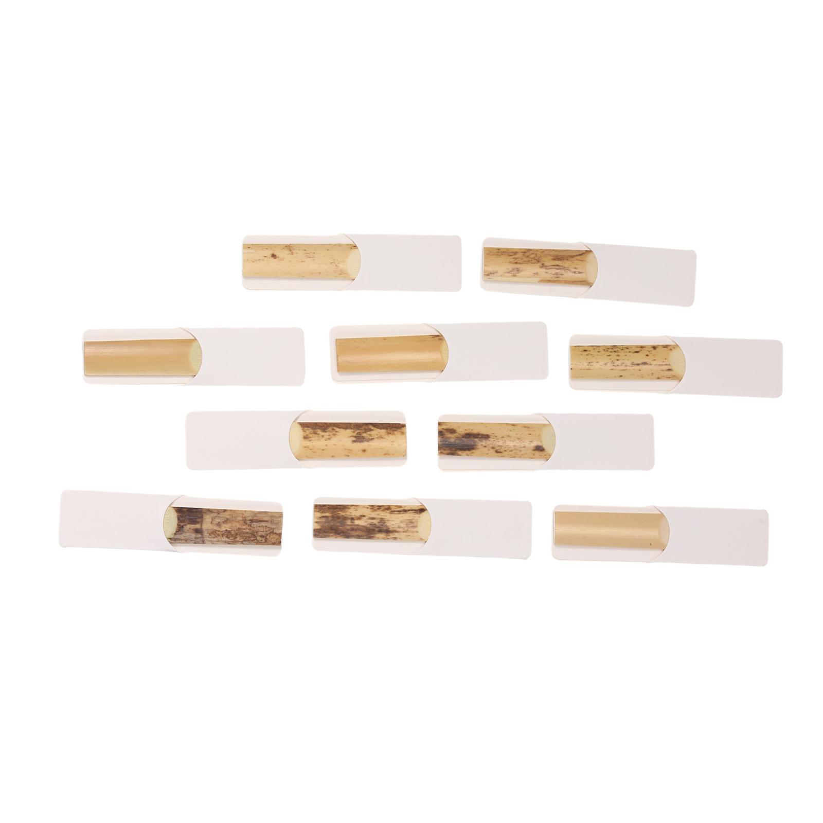 10x Clarinet Reeds Traditional BB Clarinet Reeds Strength 2.5 Durable Parts Clear Sound for Woodwind Instrument Beginner