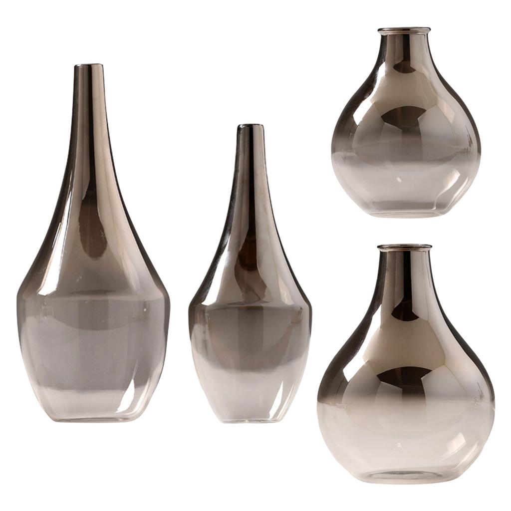 Flower Vase Soot Gradient Glass Vase Plant Pots Housewarming Gifts for Flower Vase Soot Gradient Glass Vase Plant Pots Housewarming Gifts for