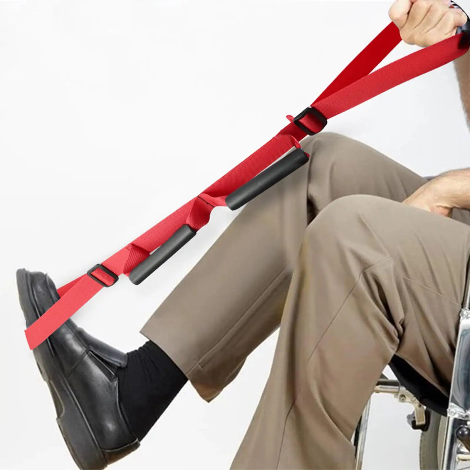 Long Leg Lifter Strap Durable Foot Leg Pull Assist Mobility Tool for Seniors