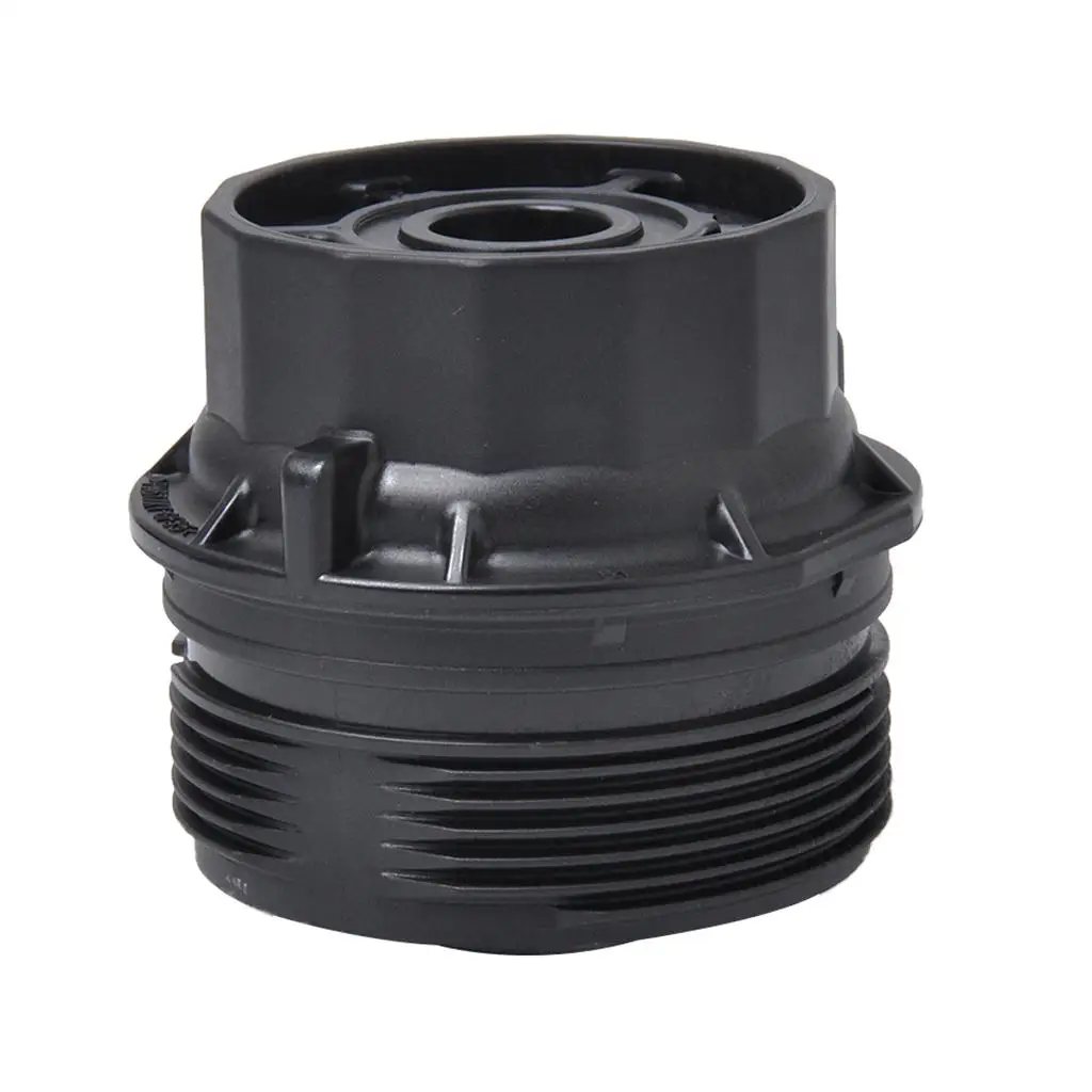 1 Piece 15620-37010 Engine Oil Filter Housing Cap Assembly Oil Filter Housing Cup Cover Cap for 2009-2016 Black
