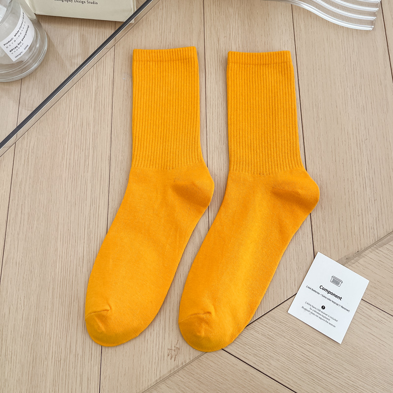 Title 26, 33 Colors Korean Sports Socks Women Soft Cotton...