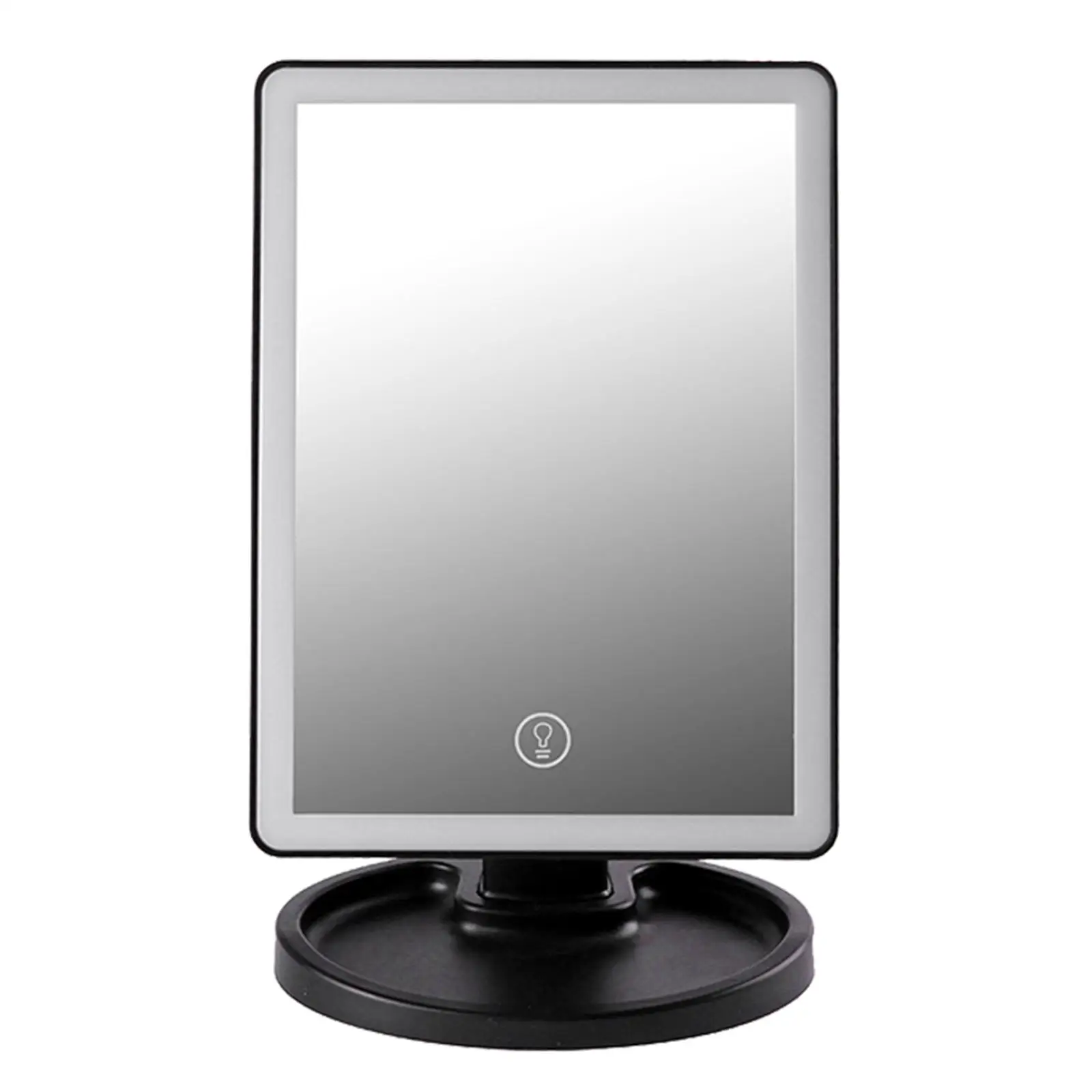 LED Makeup Mirror 180 Rotation Cosmetic Mirror Rechargeable Dimmable Lights Desk Vanity Mirror for Make Up Bathroom Gift Women