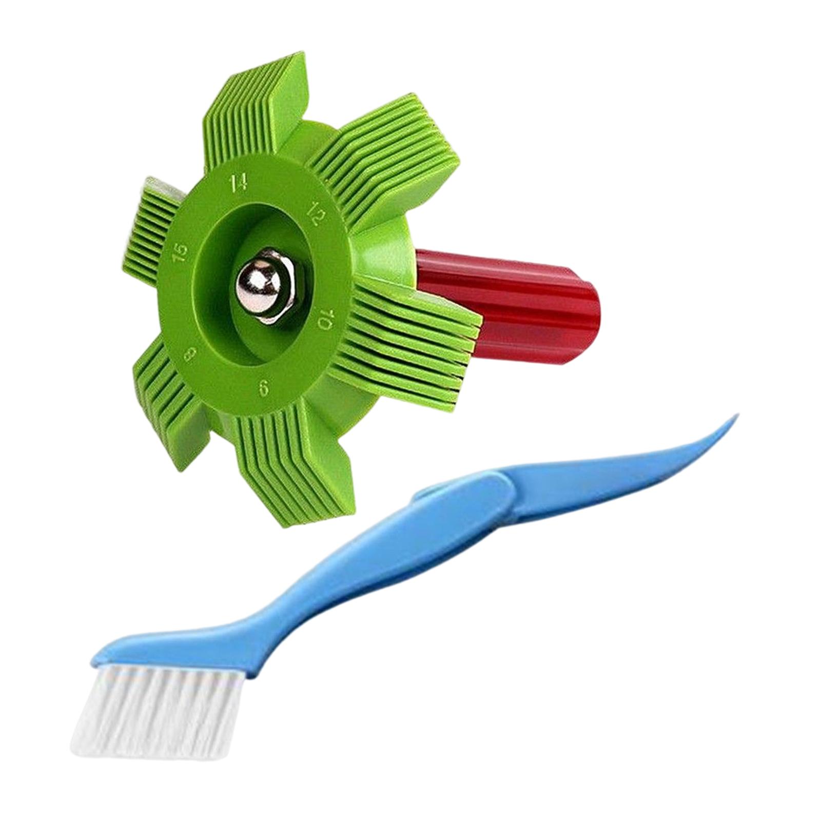 Folding Cleaning Brush Repair Tool Whisk Brush Air Conditioner Condenser Comb Straightener for Kitchen Evaporator