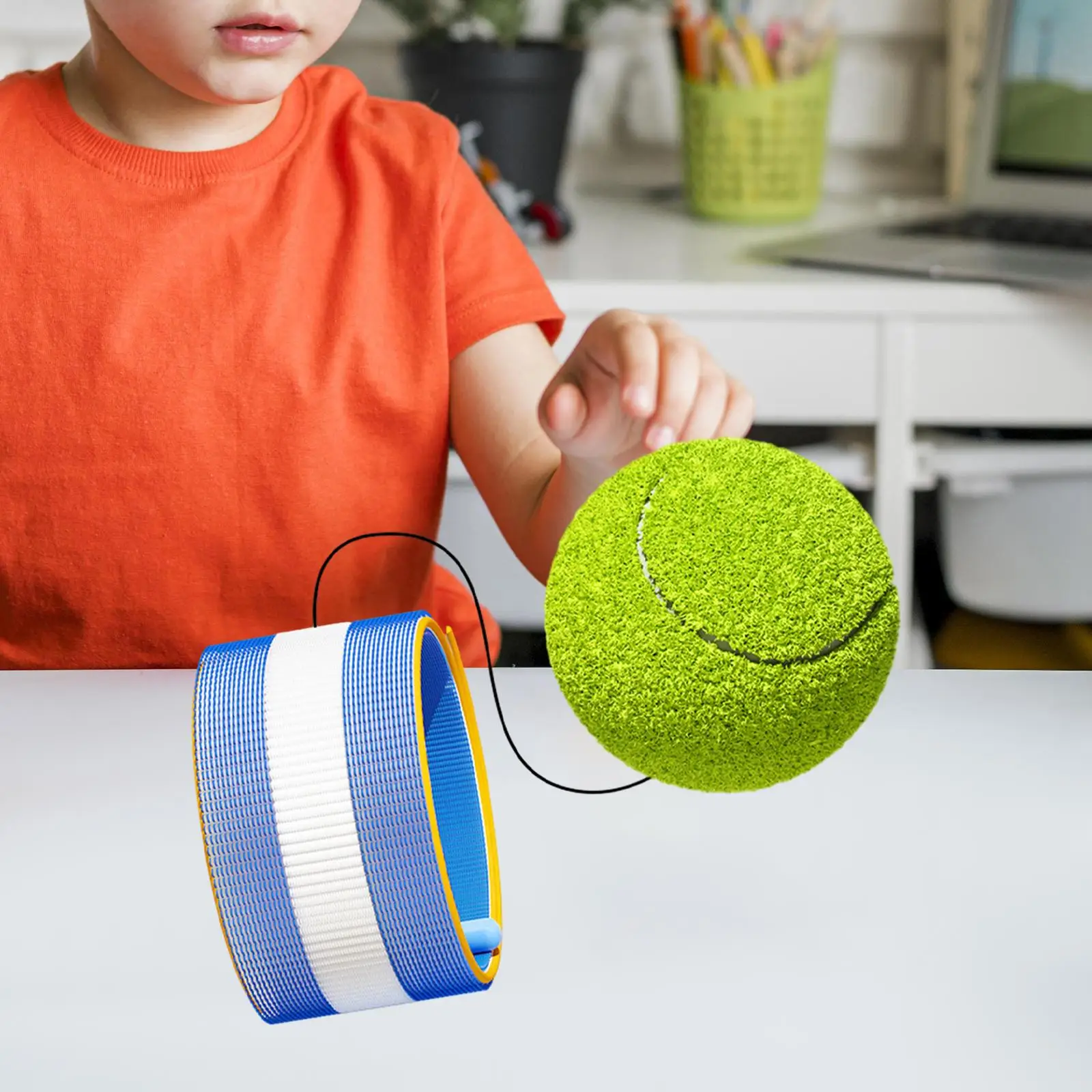 Wrist Band Ball Hand Eye Coordination Trainer Elastic Rope Wrist Balls on A String Rubber Rebound Ball for Kids Gift Party Favor